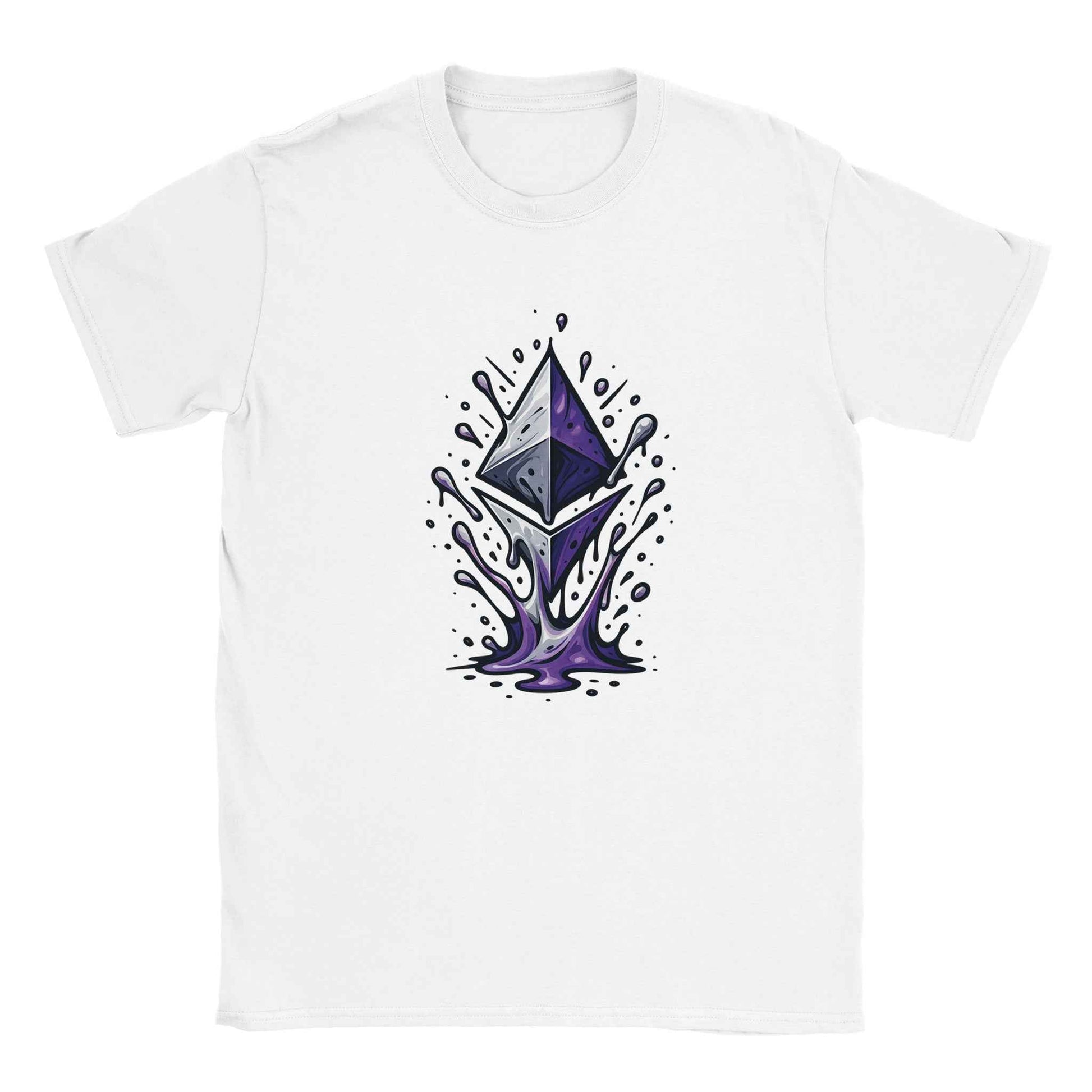 Ethereum T-Shirt – Vibrant Crypto Splash Design