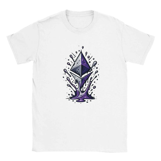 Ethereum T-Shirt – Vibrant Crypto Splash Design