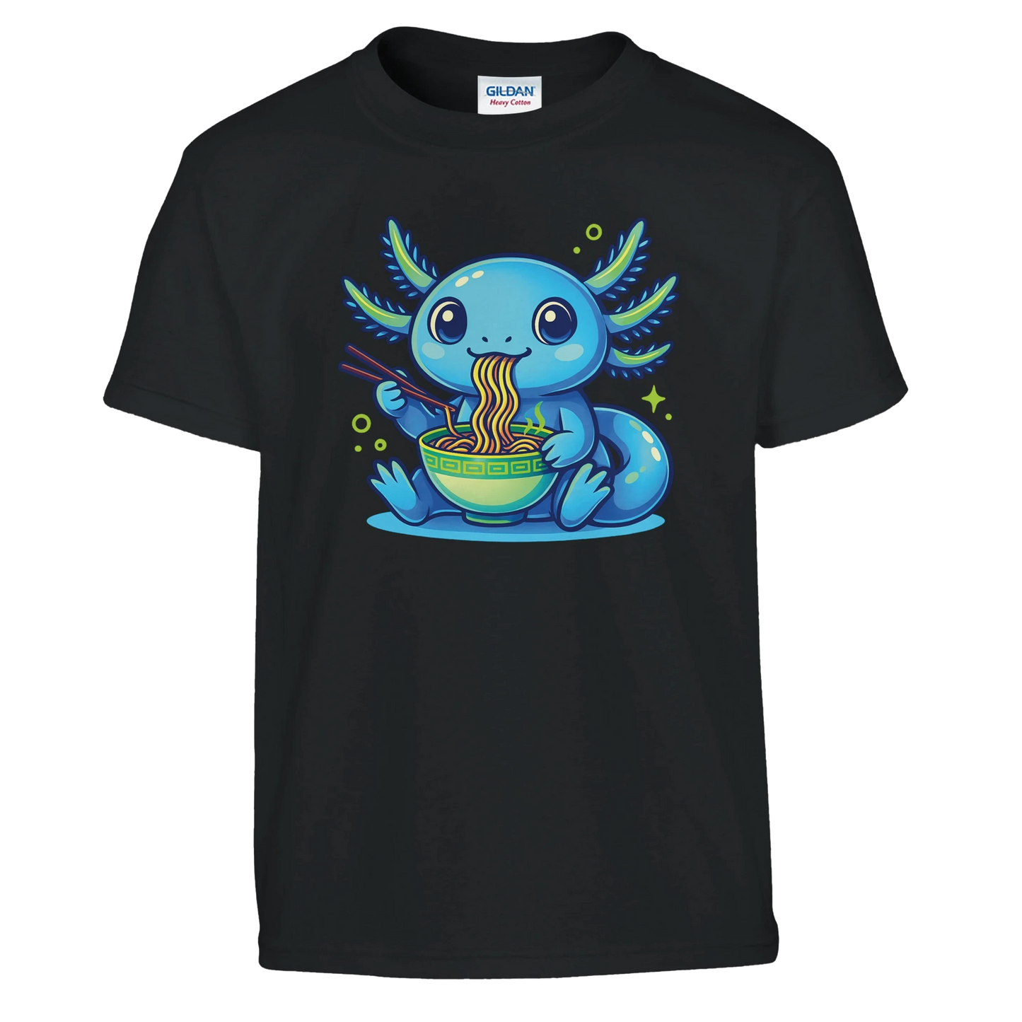 Kids Kawaii Axolotl Ramen T-Shirt
