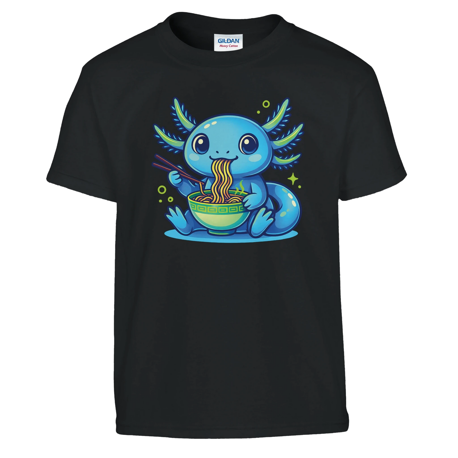 Kids Kawaii Axolotl Ramen T-Shirt