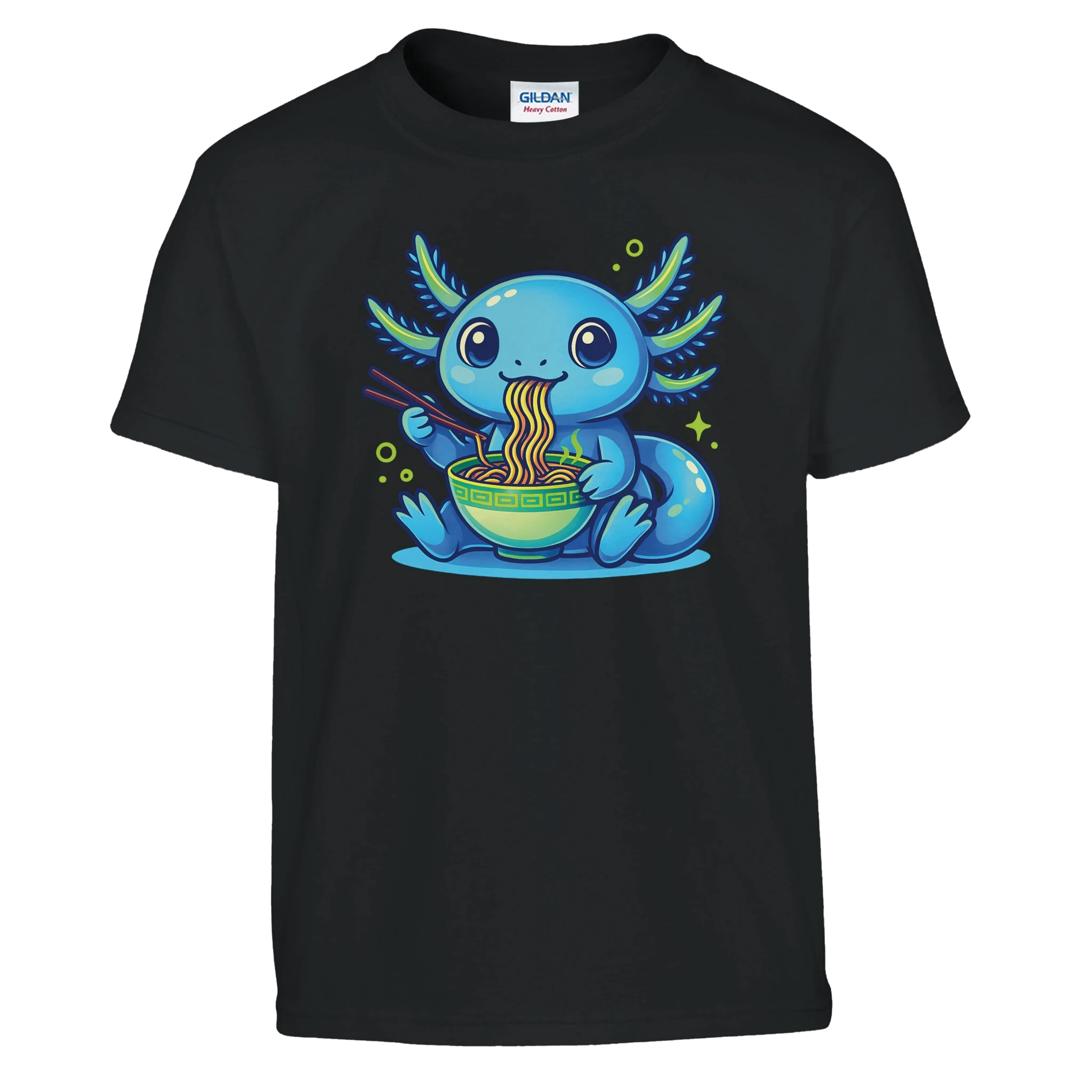 Kids Kawaii Axolotl Ramen T-Shirt