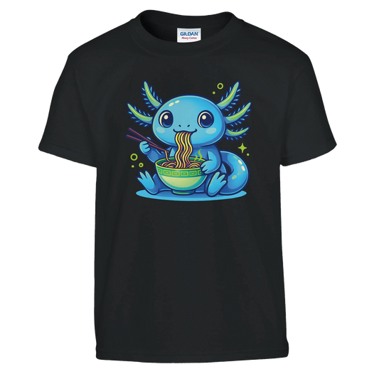 Kids Kawaii Axolotl Ramen T-Shirt
