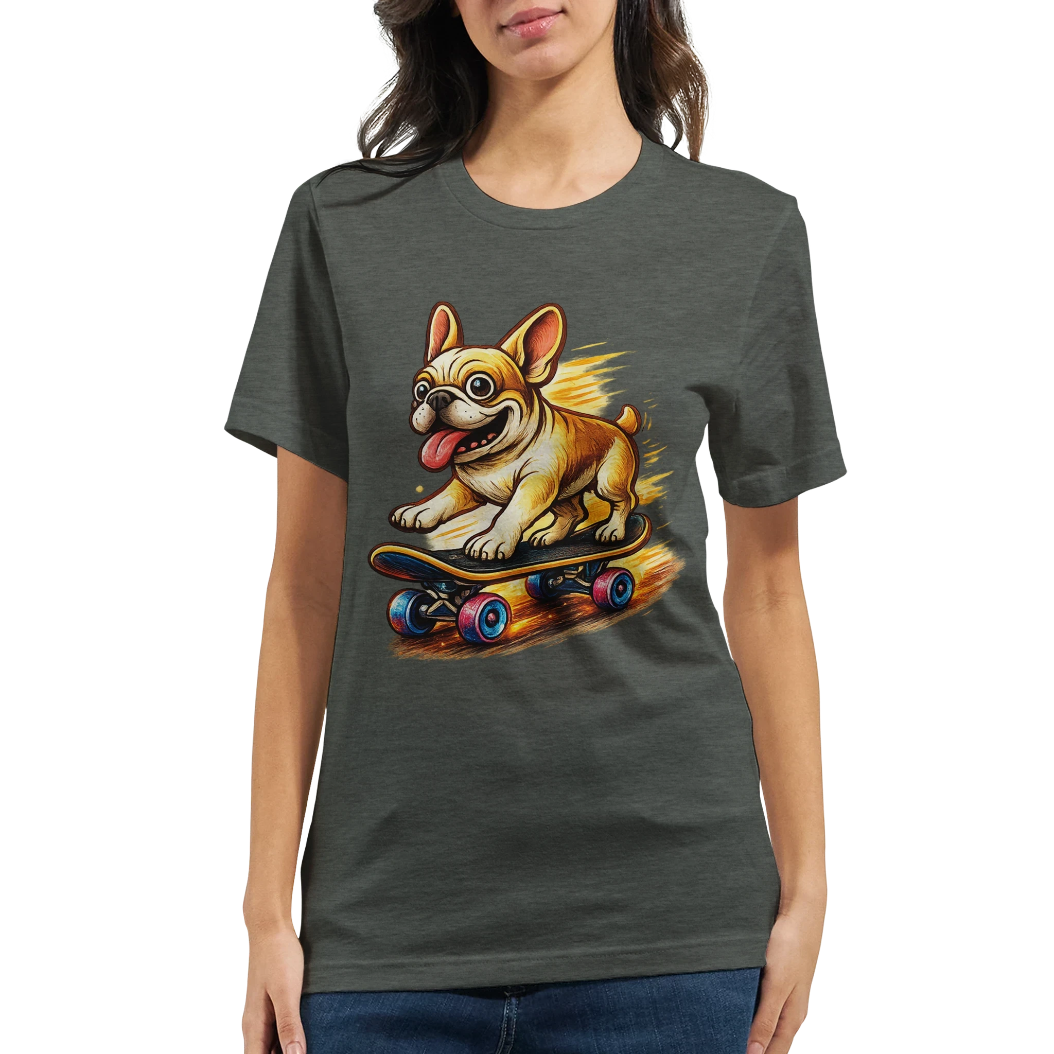 Skater Frenchie T-Shirt