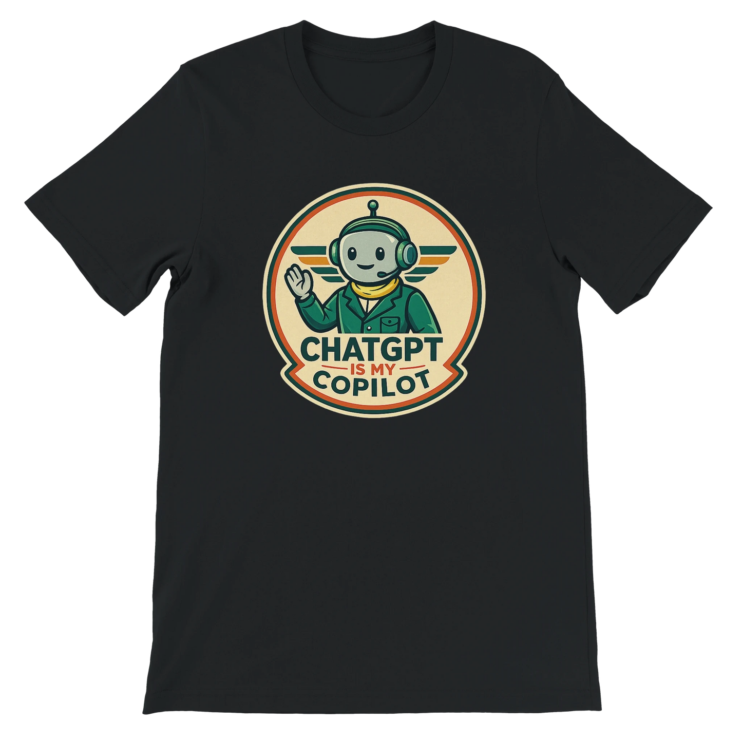 AI Co-Pilot Retro Tech T-Shirt