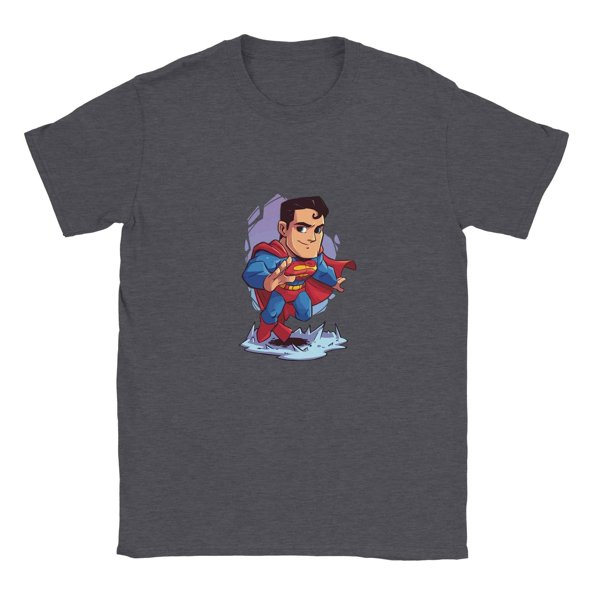 Chibi Superman T-Shirt – Heroic Comic-Inspired Graphic Tee for Everyday Heroes