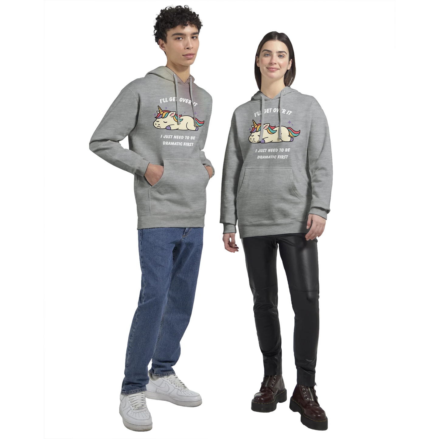 Dramatic Unicorn Hoodie