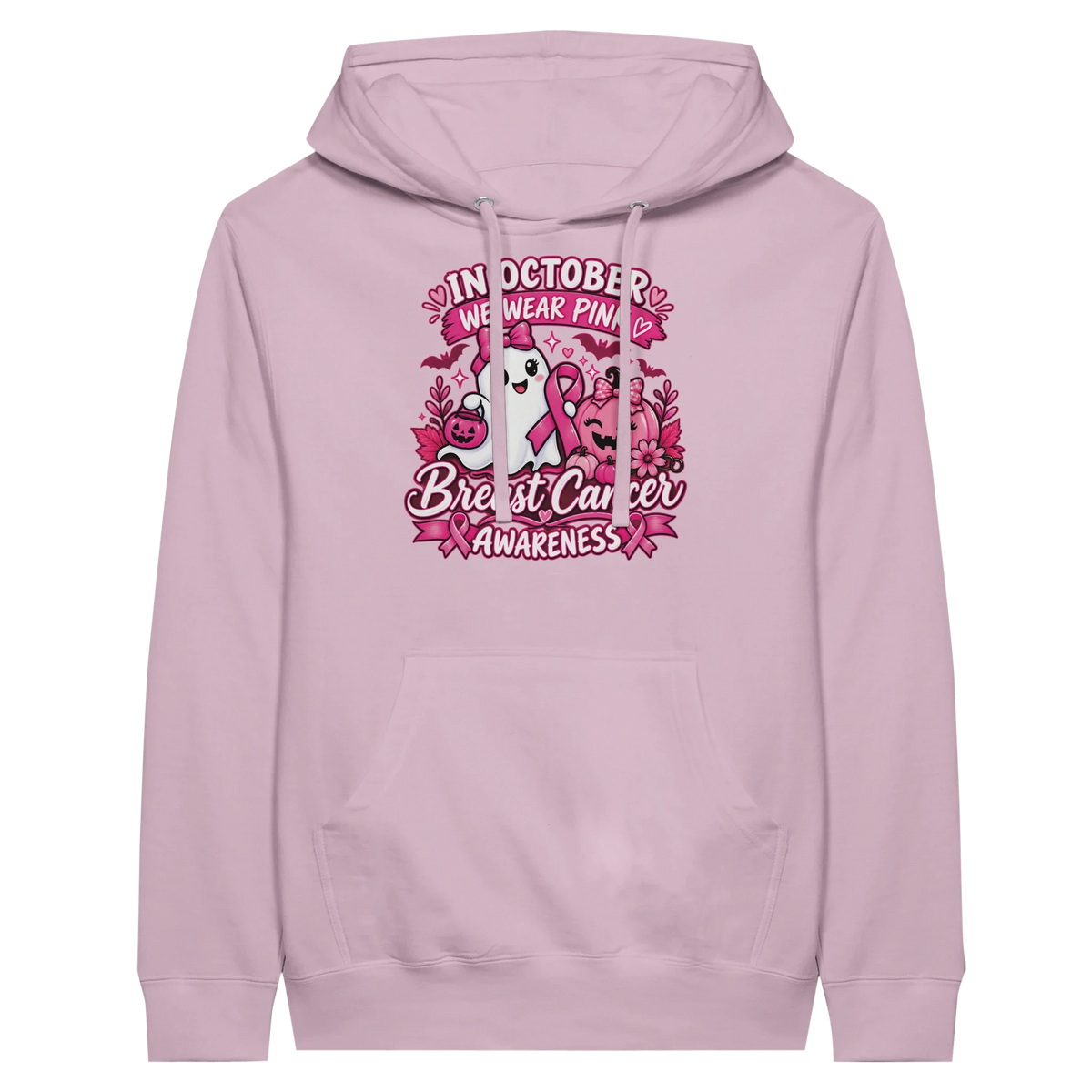 In October We Wear Pink Ghost Pumpkin Hoodie