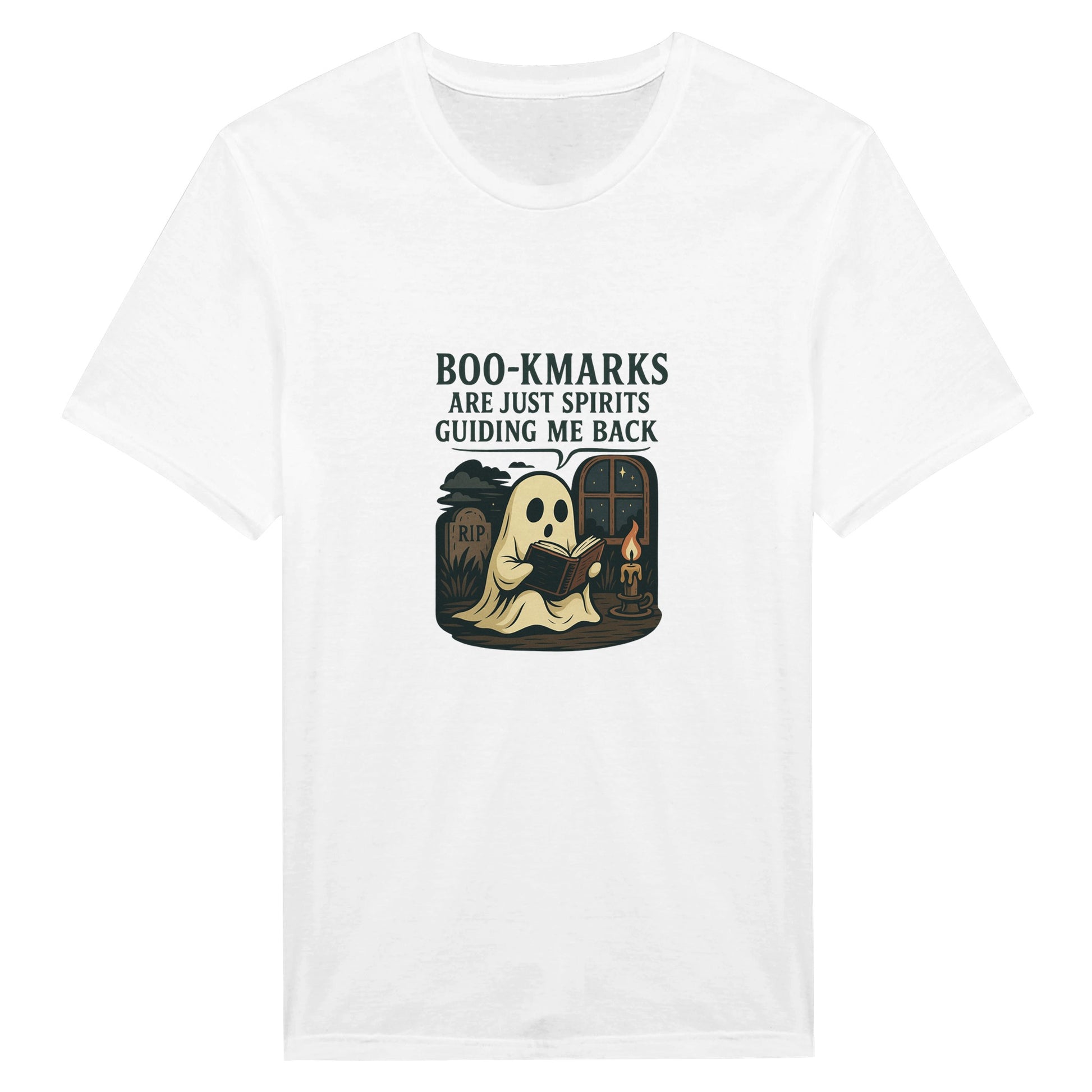 Boo-Kmarks T-Shirt – Spooky Book Lover Halloween Tee - F4 Custom Prints