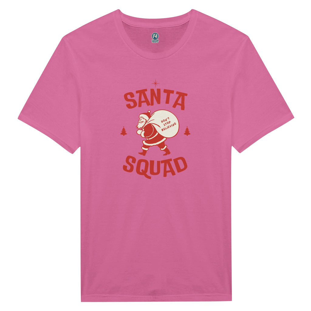 Santa Squad T-Shirt – Don’t Stop Believing Holiday Tee - F4 Custom Prints