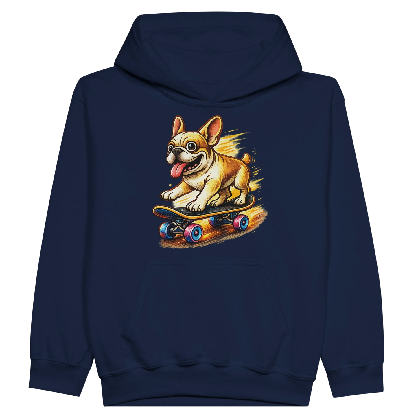 Kids Skater Frenchie Hoodie