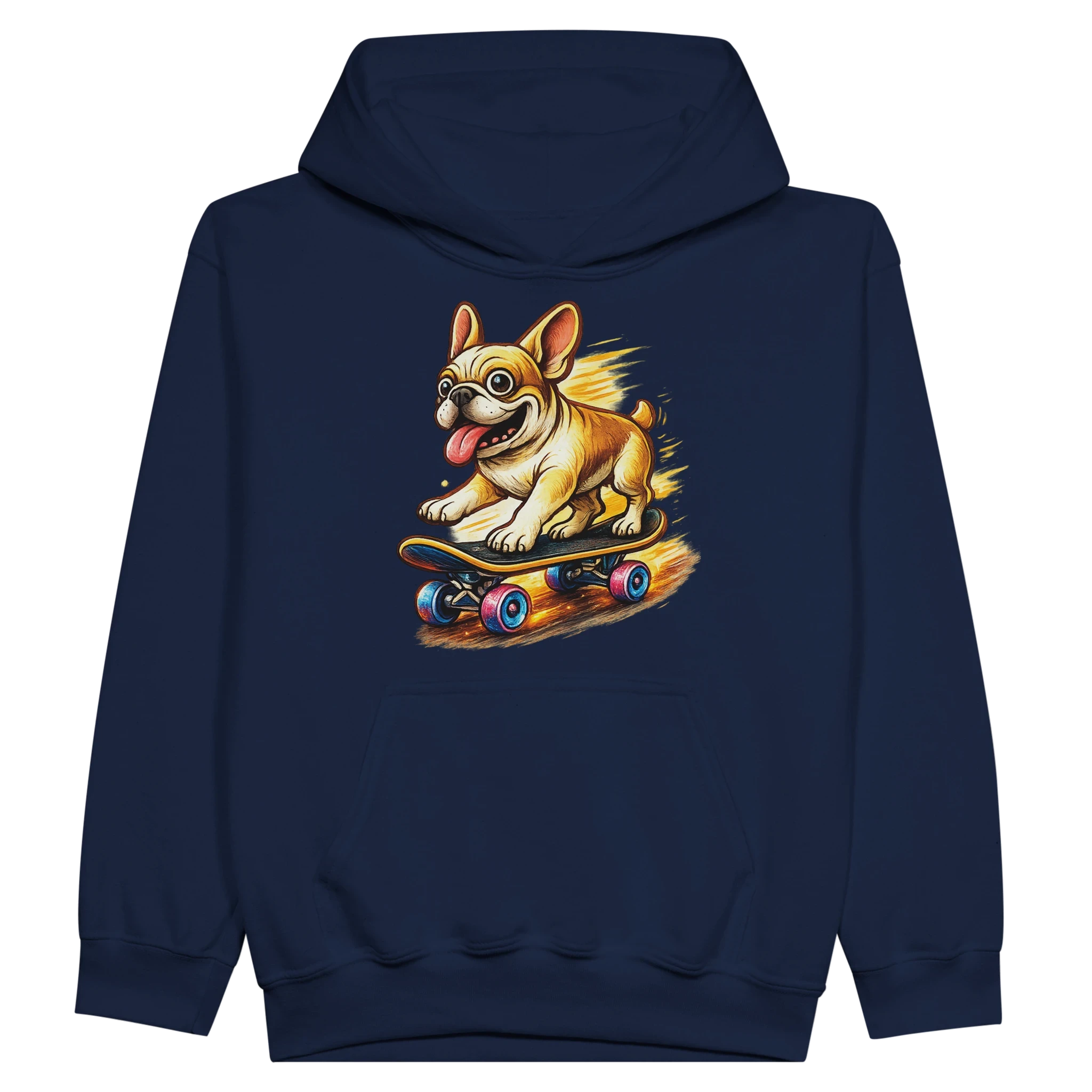 Kids Skater Frenchie Hoodie