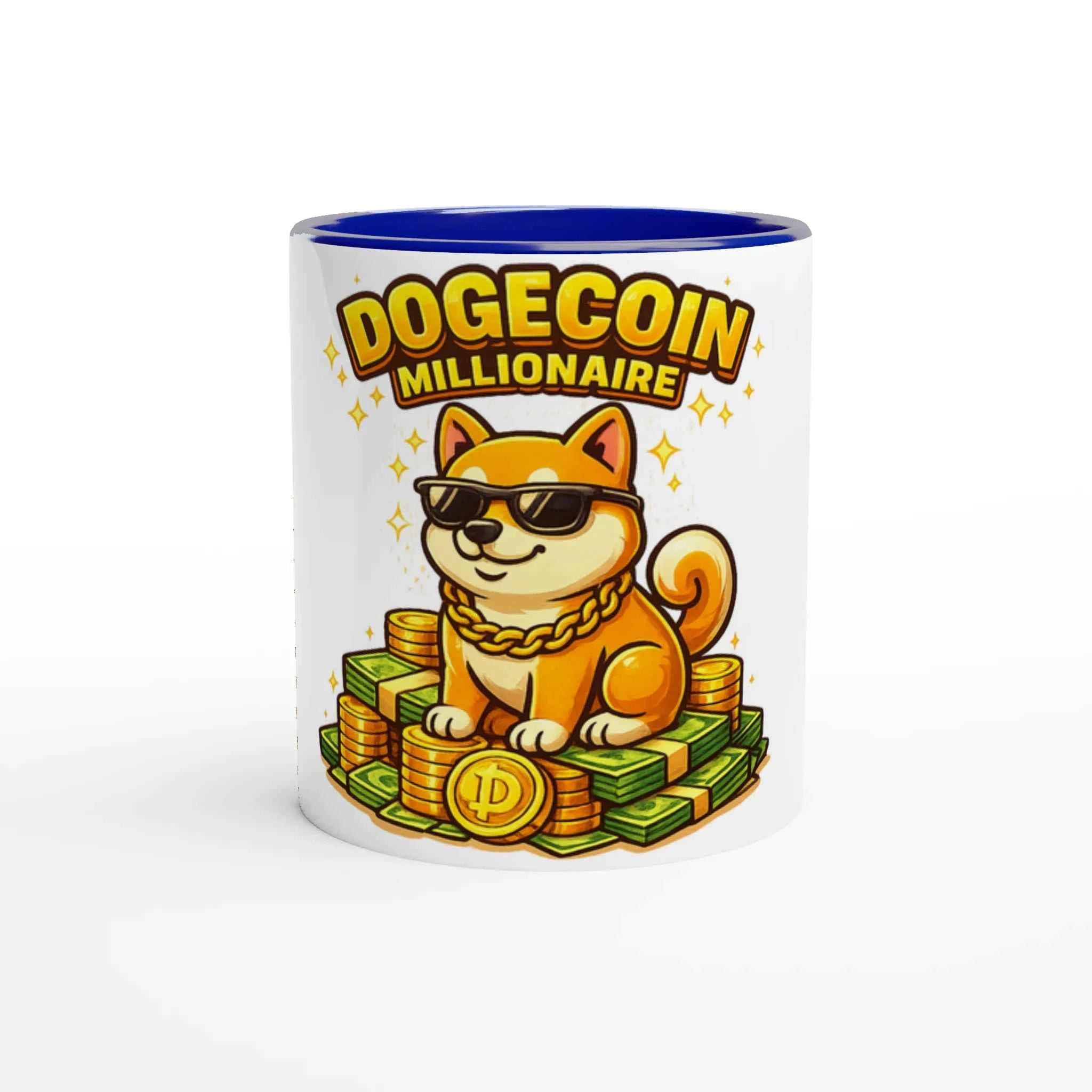 Dogecoin Millionaire 11oz Coffee Mug with Color Inside