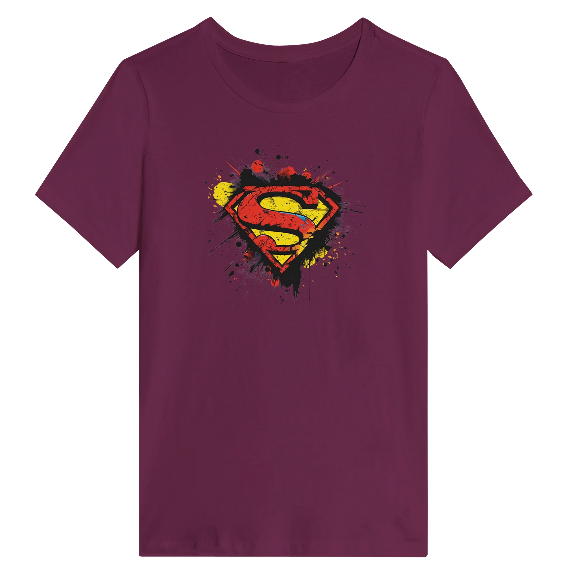 Women’s Superman Splatter Shield T-Shirt