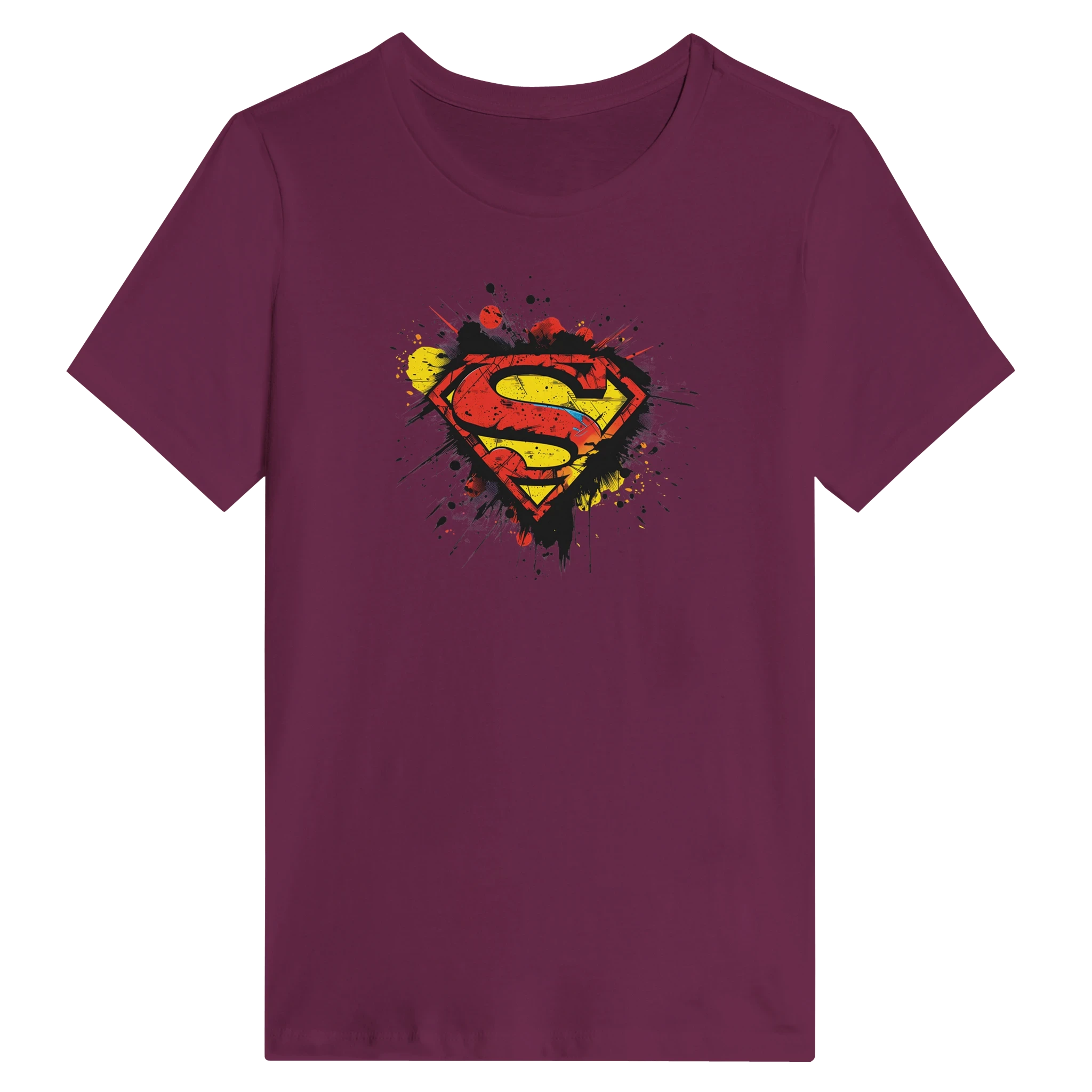 Women’s Superman Splatter Shield T-Shirt