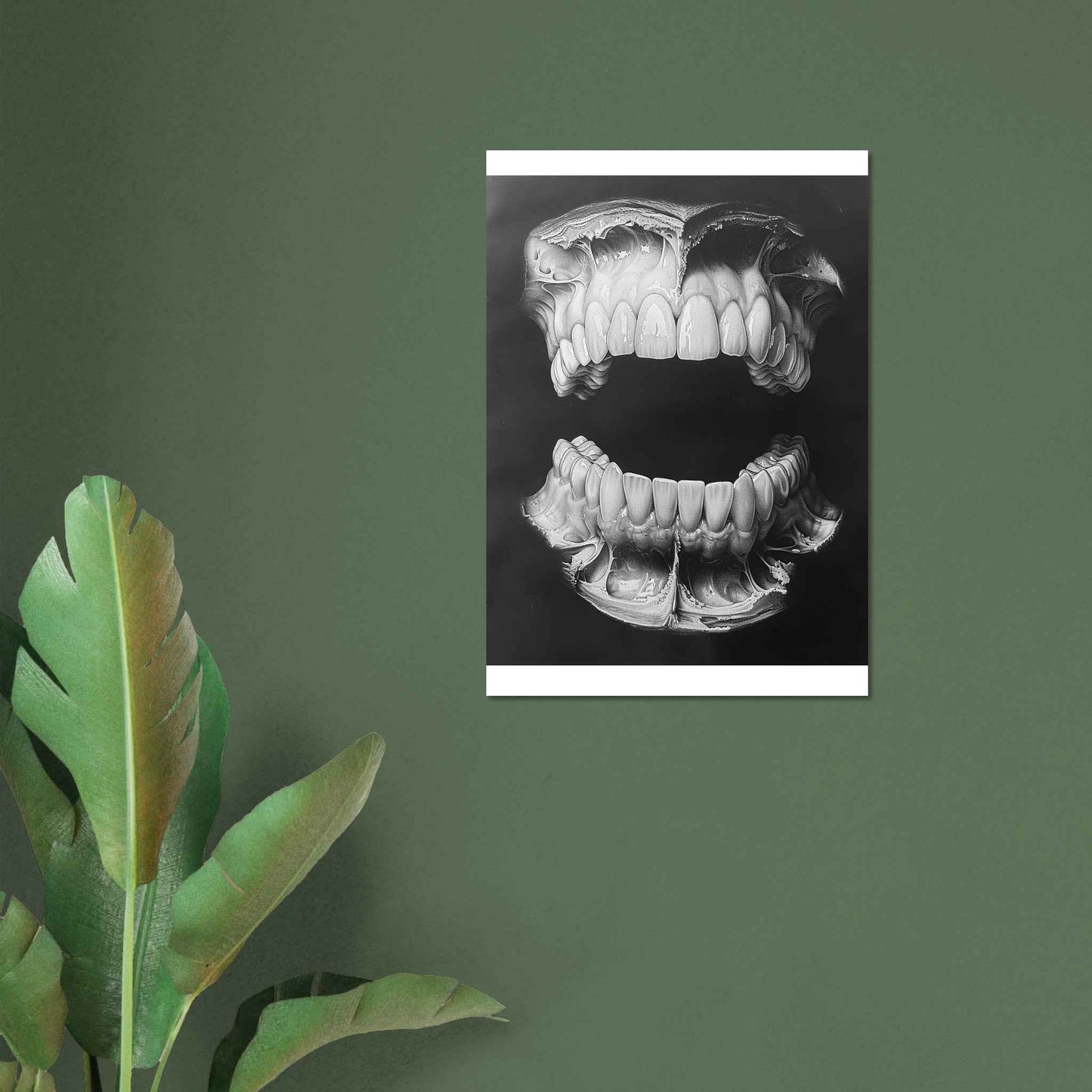 "Unveiled Anatomy" Poster – Ethereal Dental X-Ray Style Wall Art (Multiple Sizes Available)