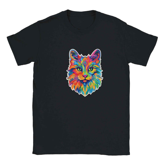 Vibrant Pop Art Cat Graphic Tee – Premium Comfort & Bold Style for Everyday Wear