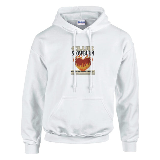 Slow Burn Romance Reader Hoodie – Cozy Book Lover Pullover - F4 Custom Prints