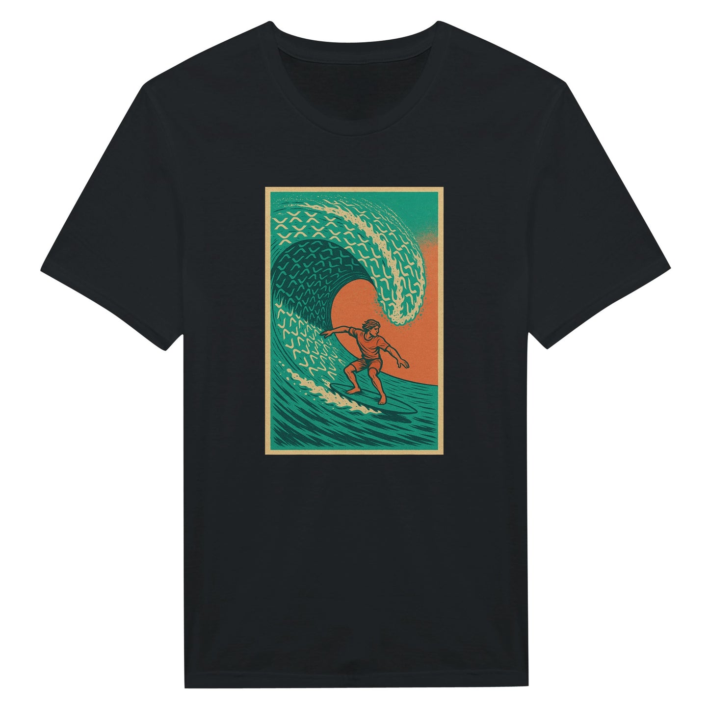 XRP Wave Shirt – Retro Surf Crypto Beach Tee - F4 Custom Prints