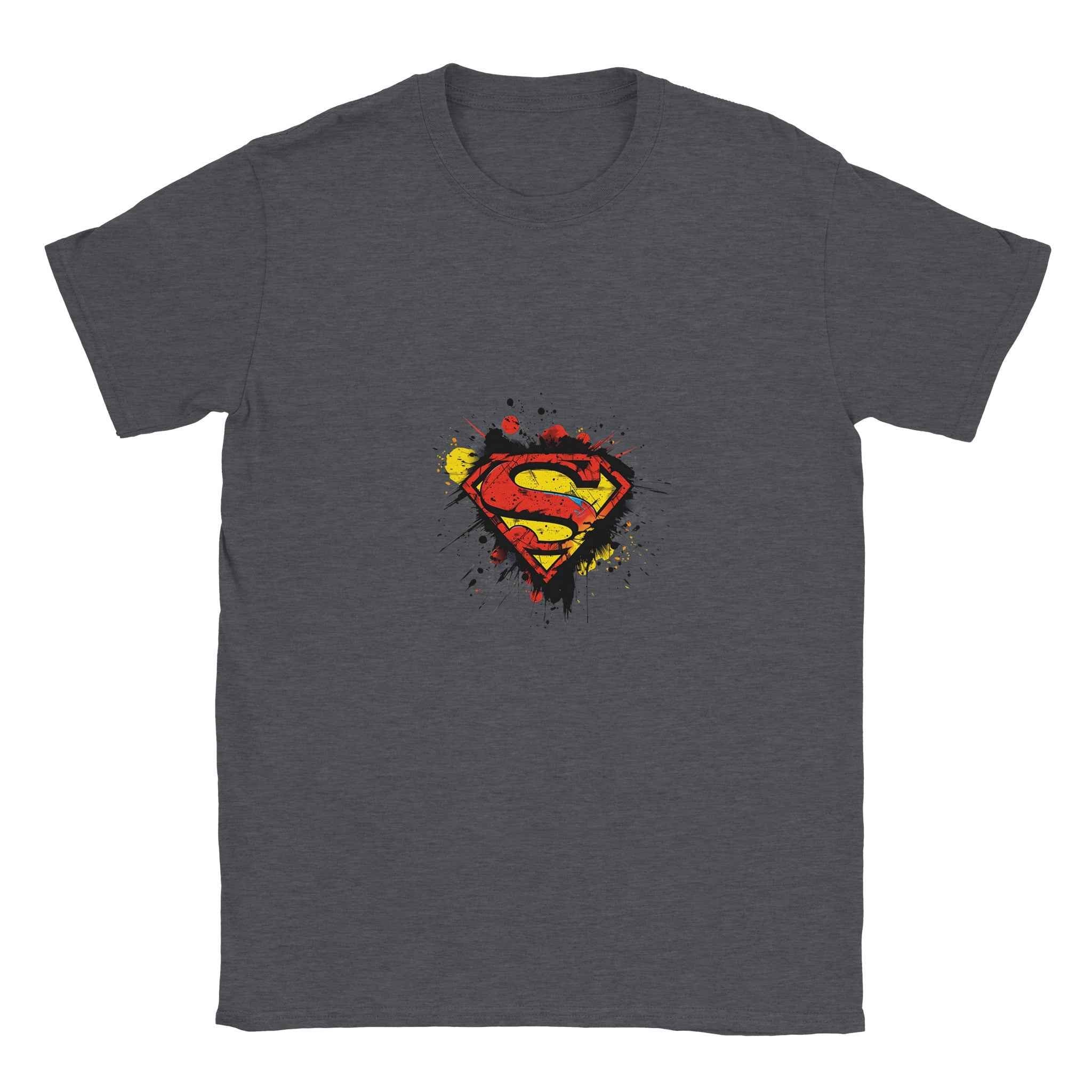 Abstract Superman Crest T-Shirt – Heroic Comic-Inspired Graphic Tee for Men & Women