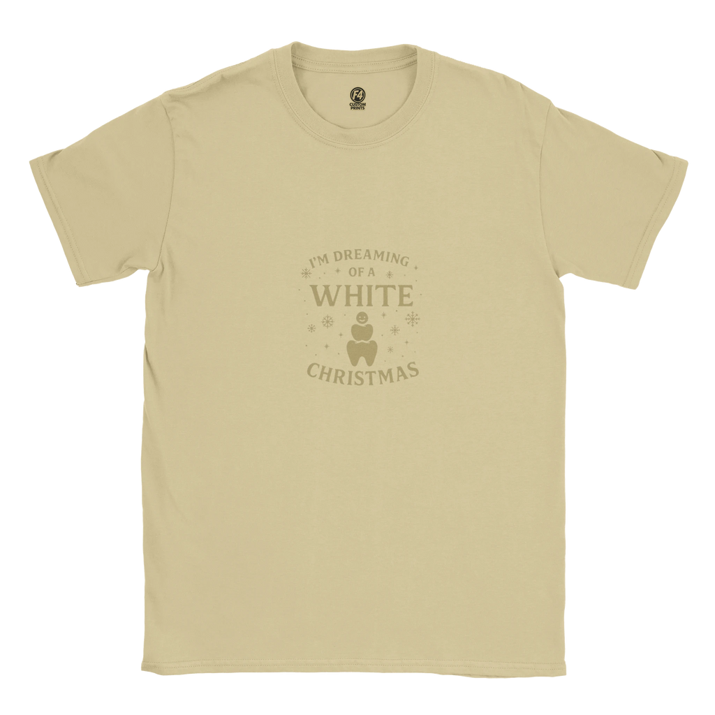 Dreaming of a White Christmas Tee – Dental Christmas Shirt - F4 Custom Prints