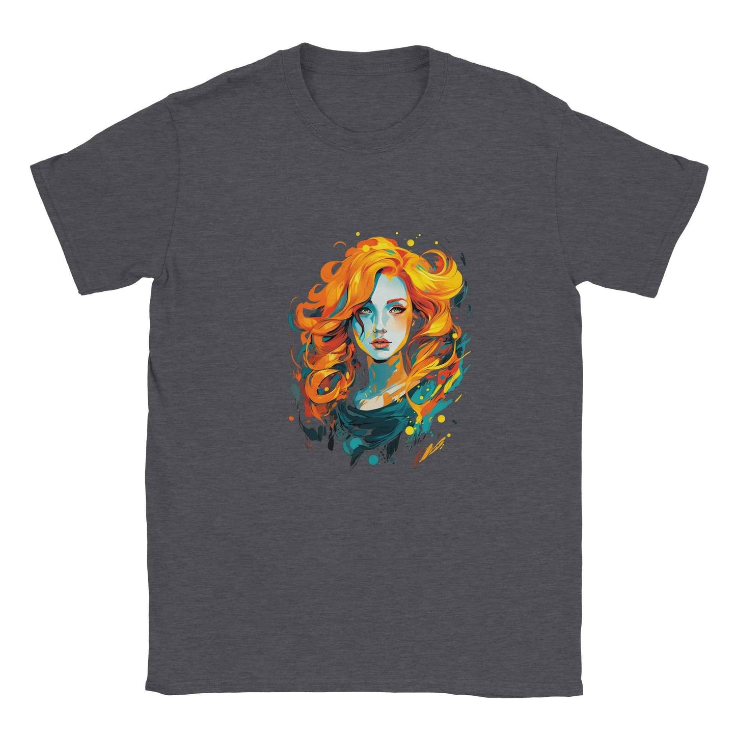 Abstract Fire Woman Graphic Tee – Premium Comfort & Bold Style for Everyday Wear