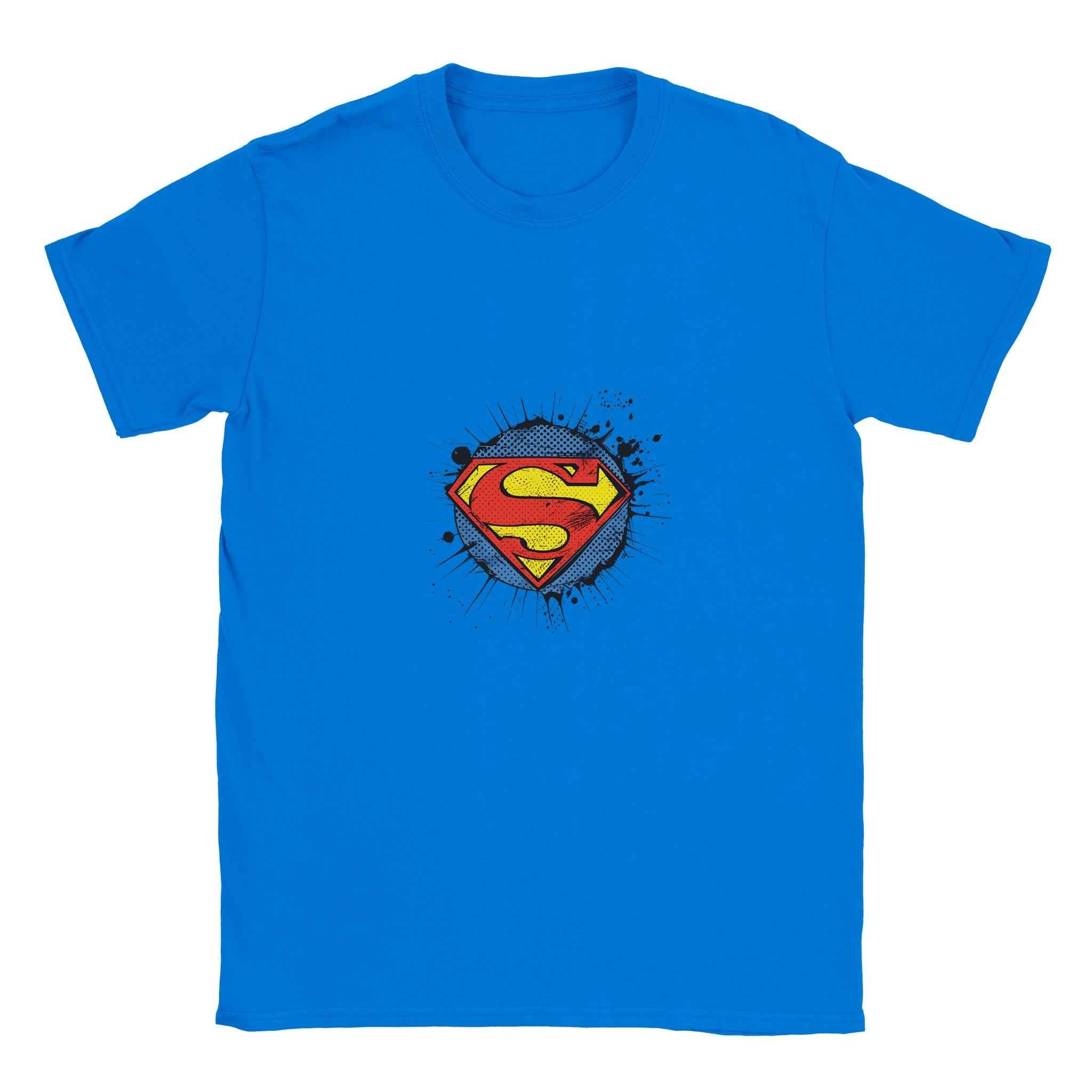 Superman Distressed Logo T-Shirt – Heroic Comic-Inspired Graphic Tee in Multiple Colors