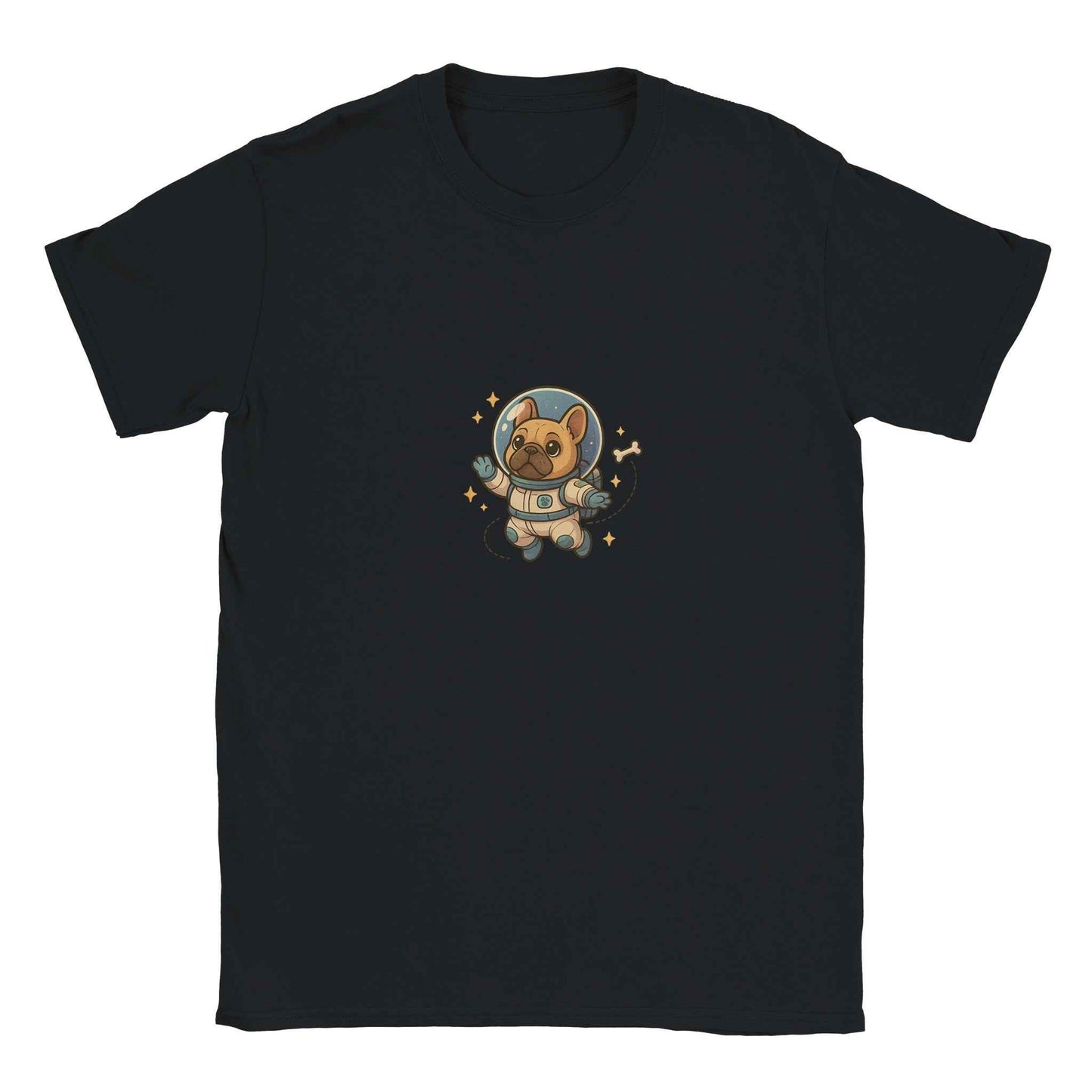 "AstroFrenchie" Frenchie T-Shirt – Adorable Space Explorer French Bulldog Design