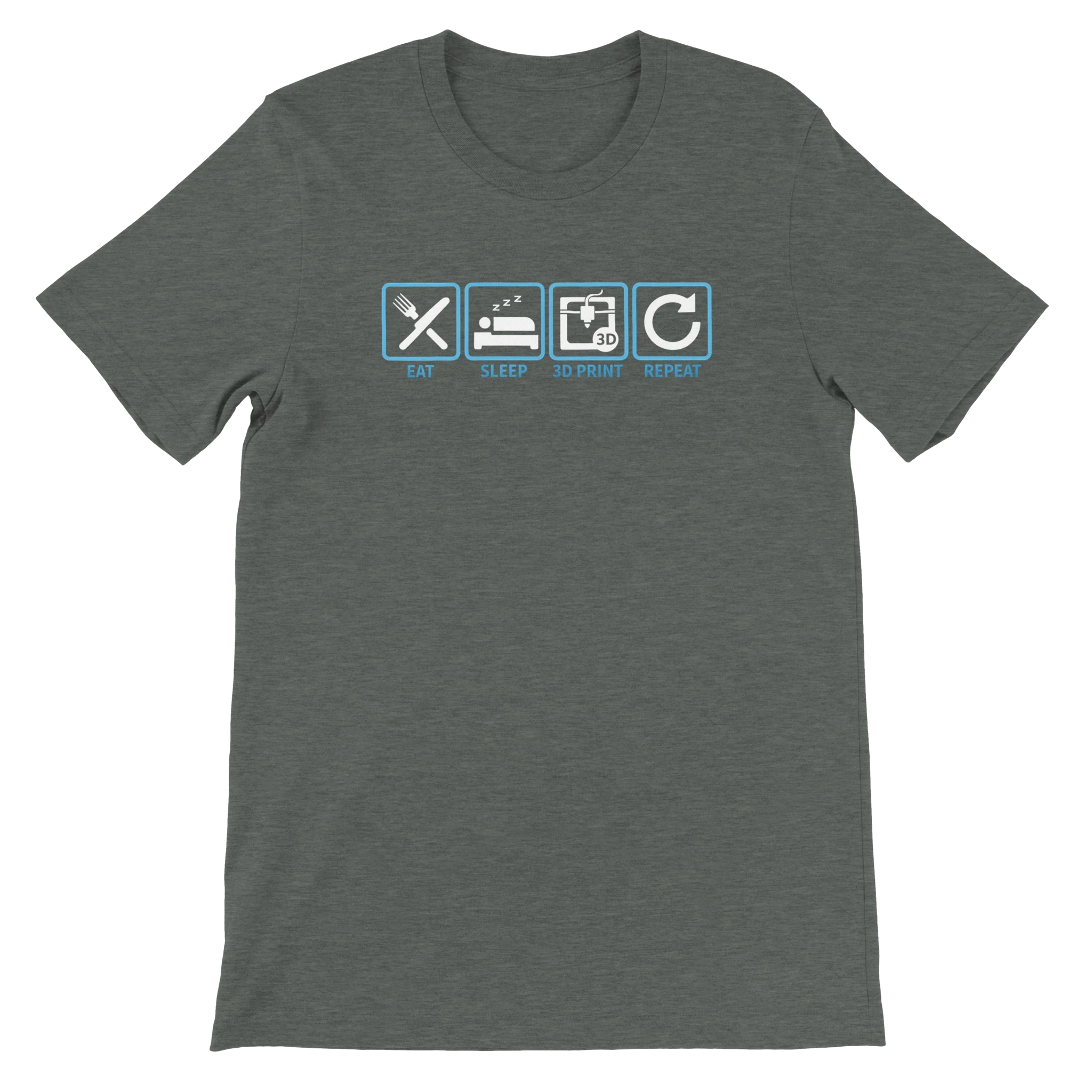 Eat Sleep 3D Print Repeat T-Shirt