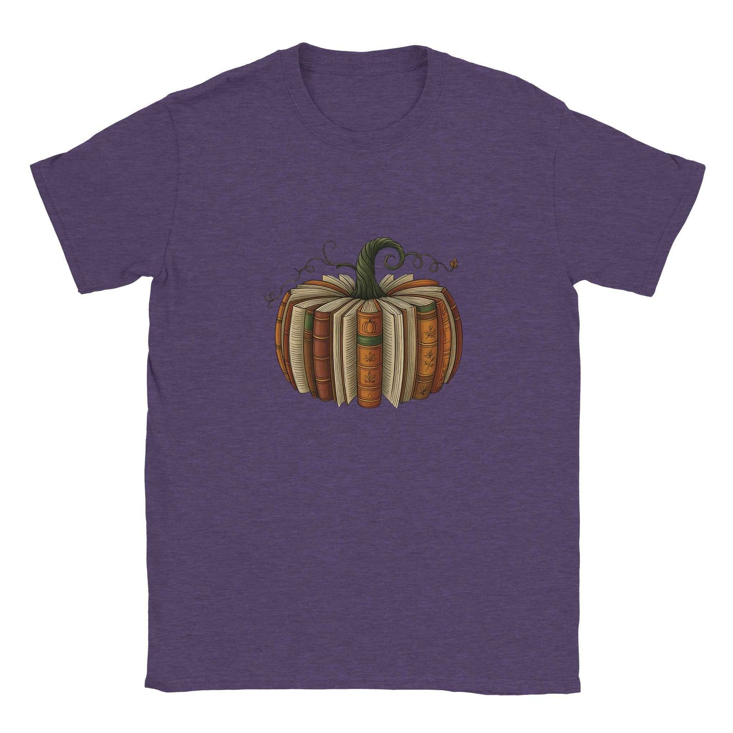 Bookish Pumpkin T-Shirt – Literary Fall & Halloween Vibes Tee - F4 Custom Prints