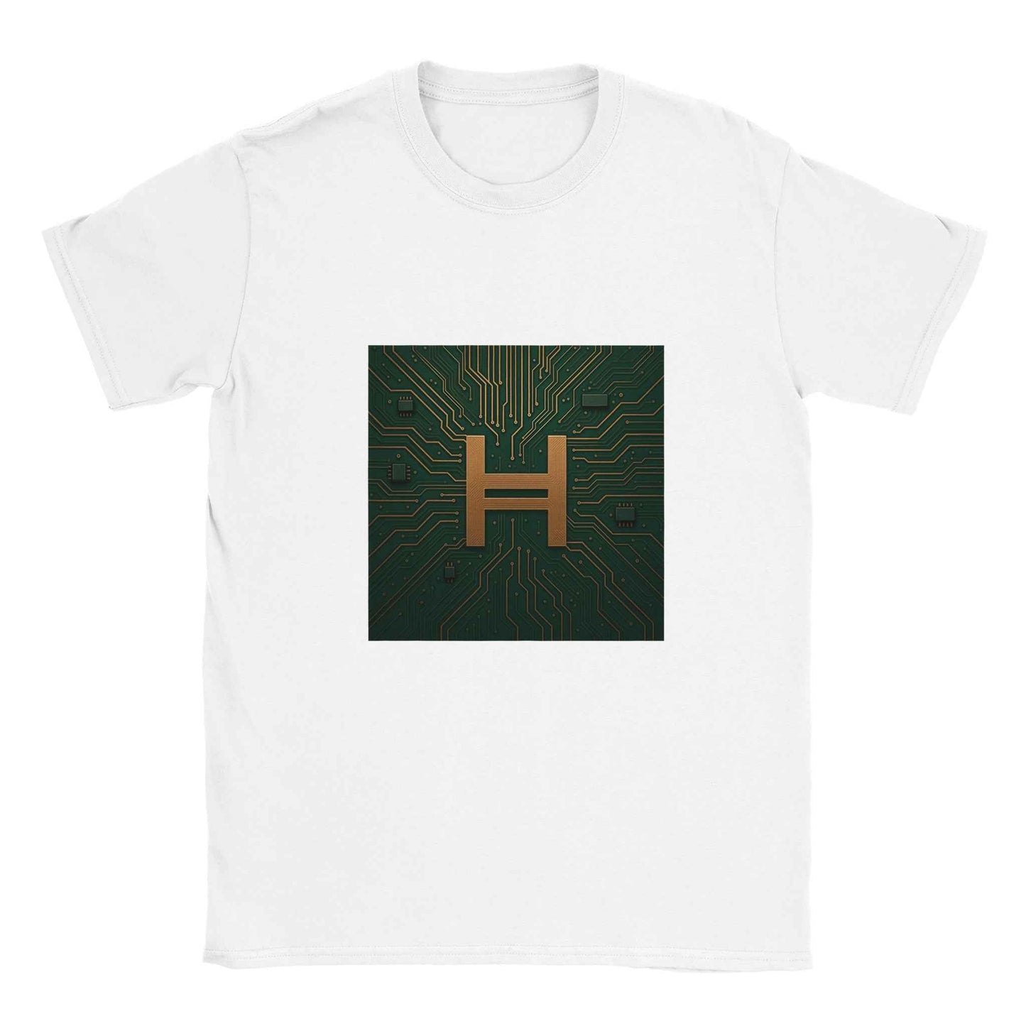 Hedera Hashgraph T-Shirt – Circuitry Style Tee for Crypto Enthusiasts