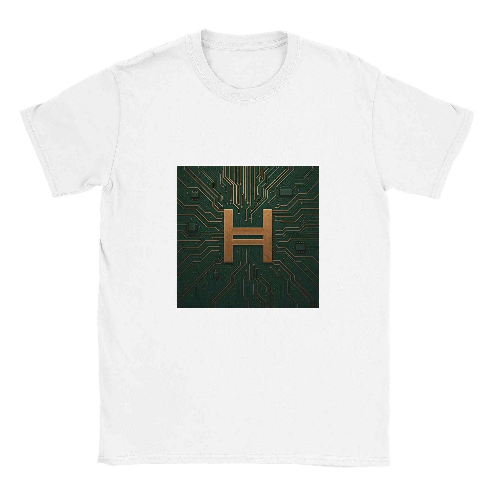 Hedera Hashgraph T-Shirt – Circuitry Style Tee for Crypto Enthusiasts
