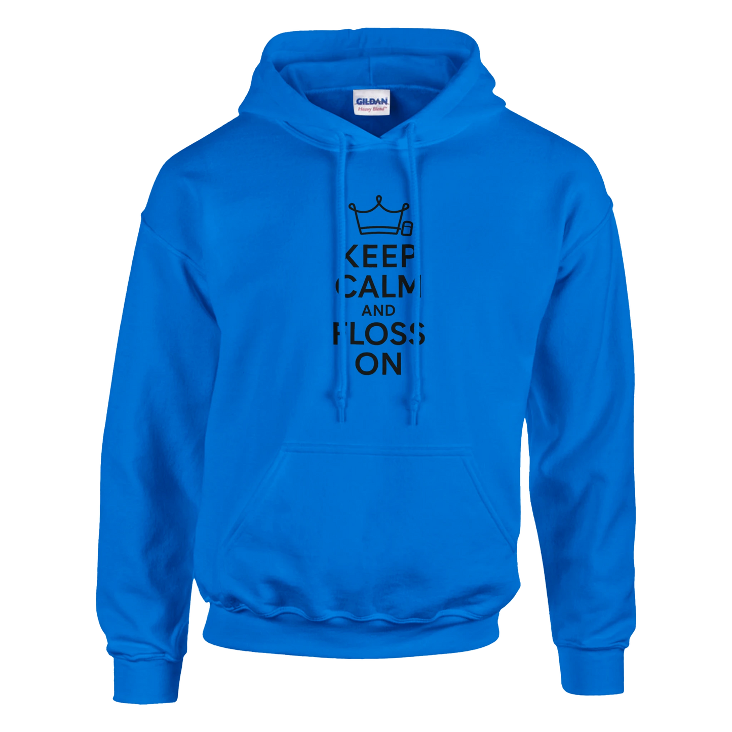 Keep Calm and Floss On Hoodie – Funny Dental Hygienist Unisex Sweatshirt - F4 Custom Prints