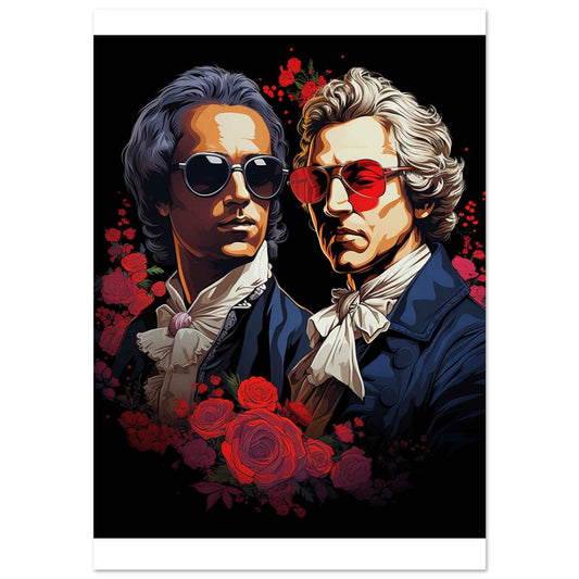 "Rococo Rebels" Poster – Vintage Pop Art Wall Decor (Multiple Sizes Available)