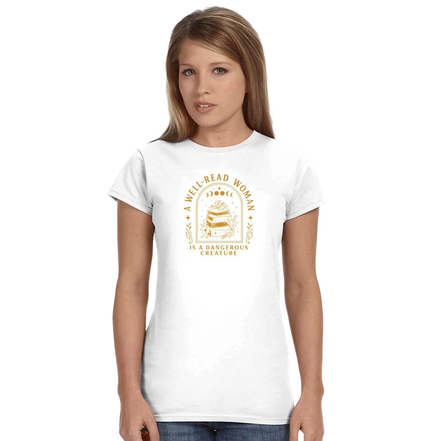 A Well-Read Woman Is a Dangerous Creature Book Lover Shirt - F4 Custom Prints