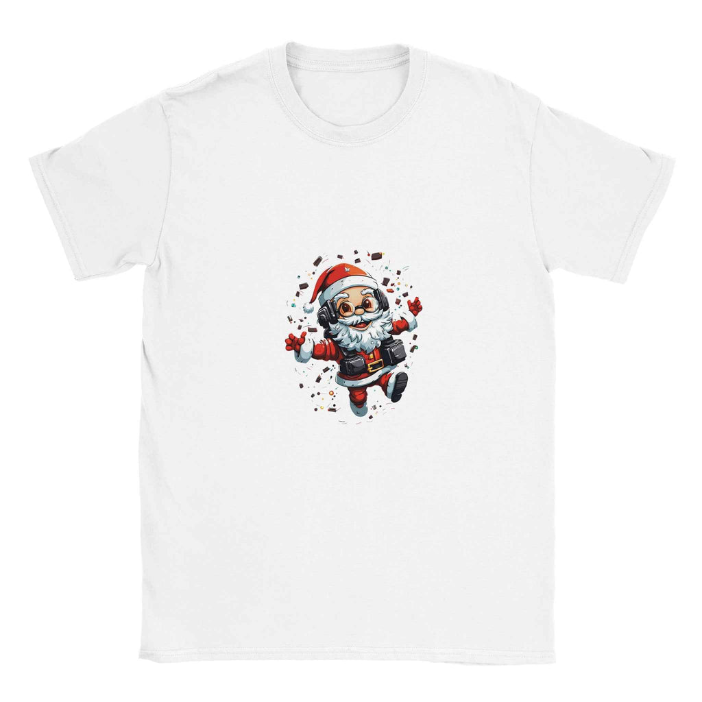 Gamer Santa Christmas T-Shirt – Festive Holiday Graphic Tee for Gamers & Tech Lovers