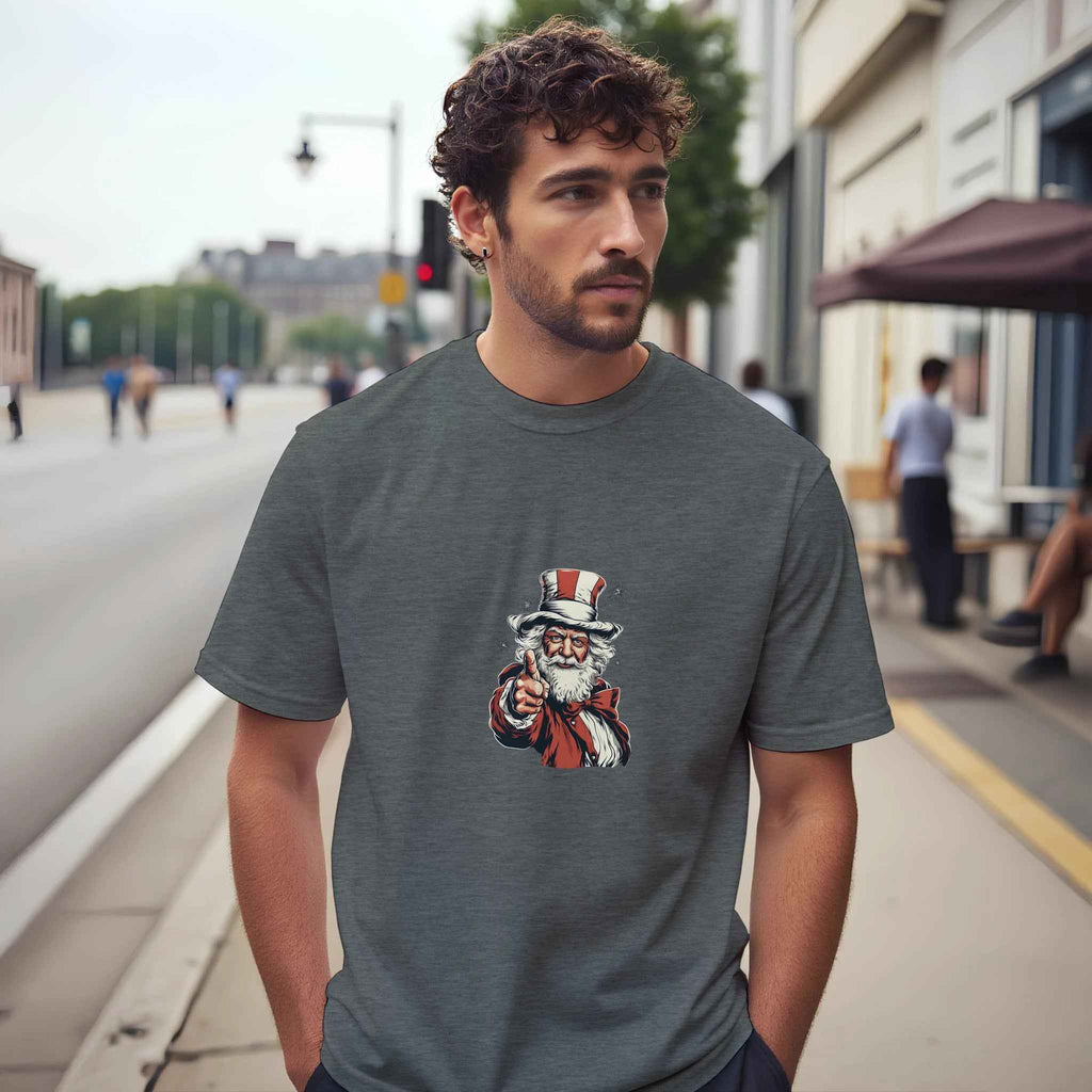Uncle Santa Hat Christmas Shirt – Festive Holiday Graphic Tee for Men & Women
