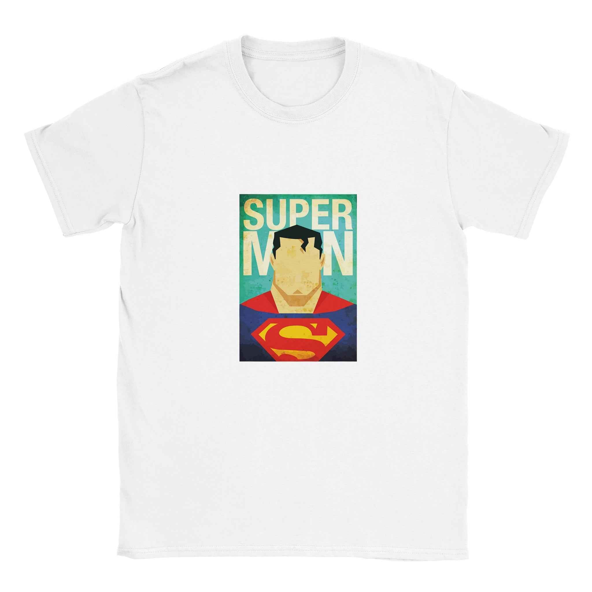 Retro Superman T-Shirt – Heroic Comic-Inspired Graphic Tee in Vibrant Hues