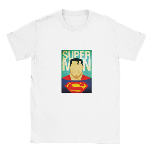 Retro Superman T-Shirt – Heroic Comic-Inspired Graphic Tee in Vibrant Hues
