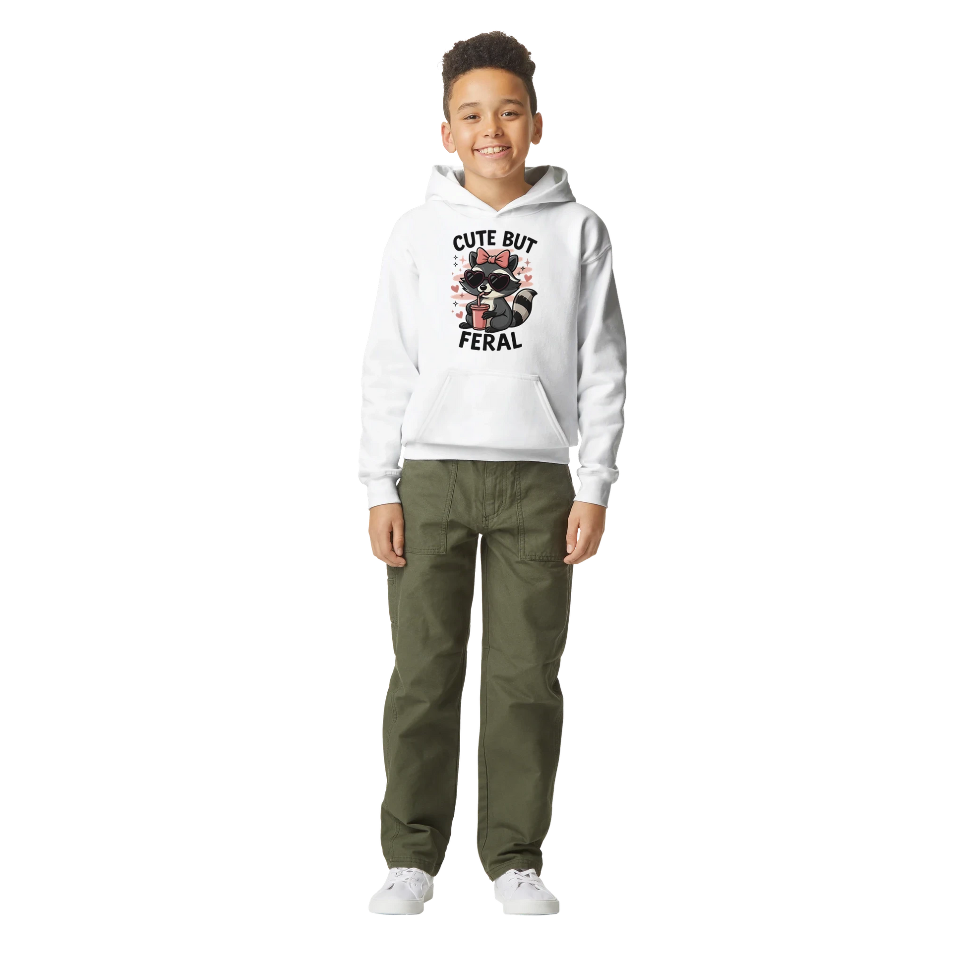 Kids Cute But Feral Hoodie