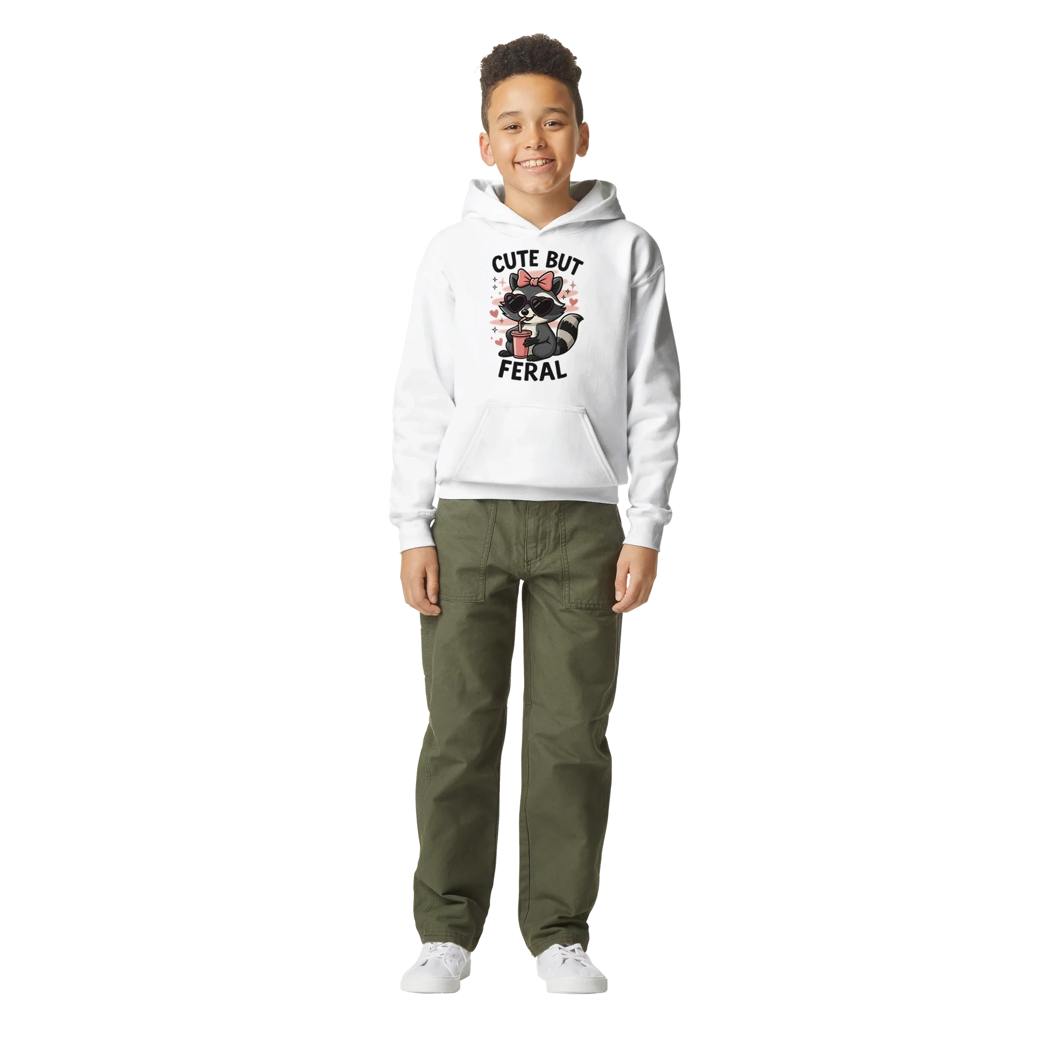 Kids Cute But Feral Hoodie