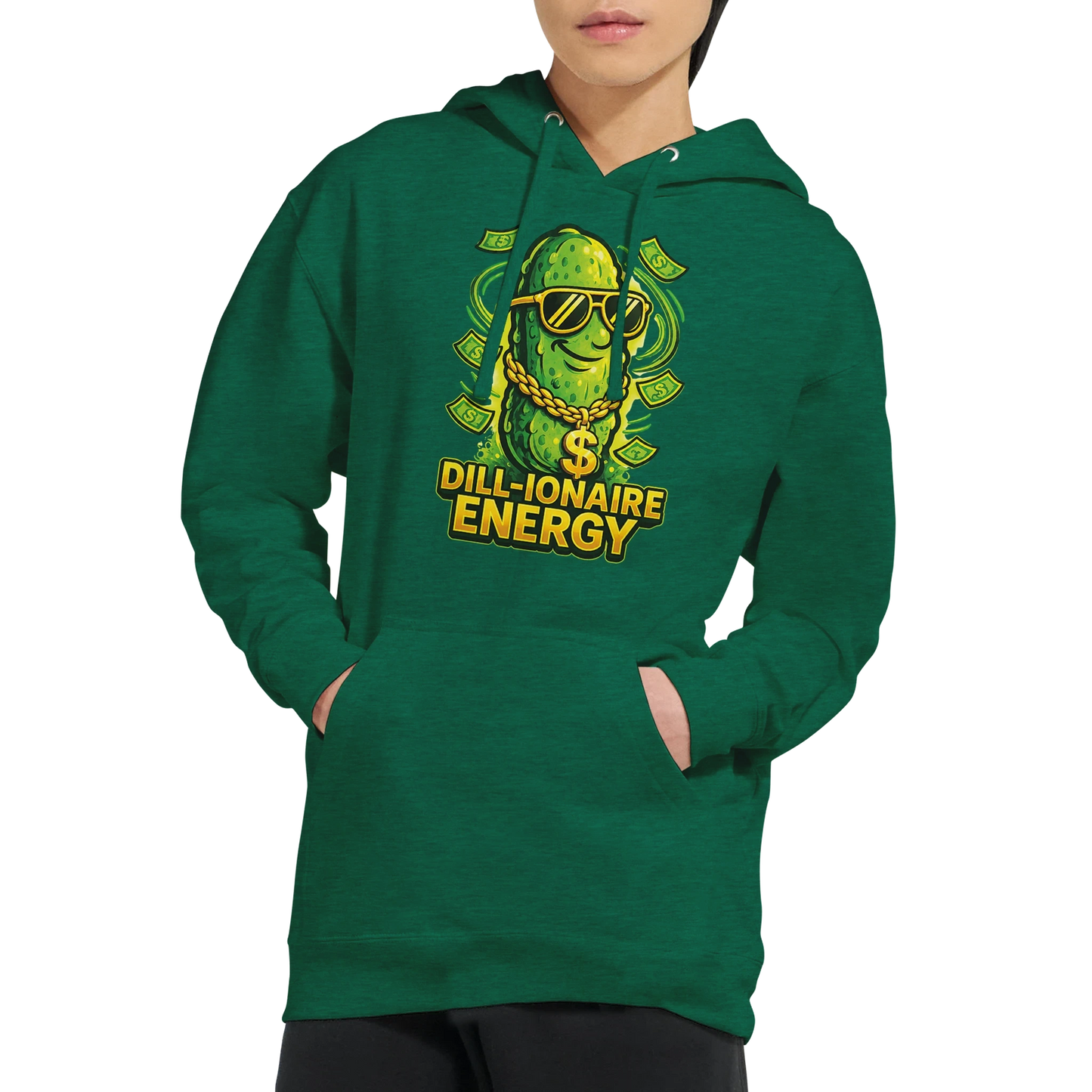 Dill-ionaire Energy Pickle Hoodie