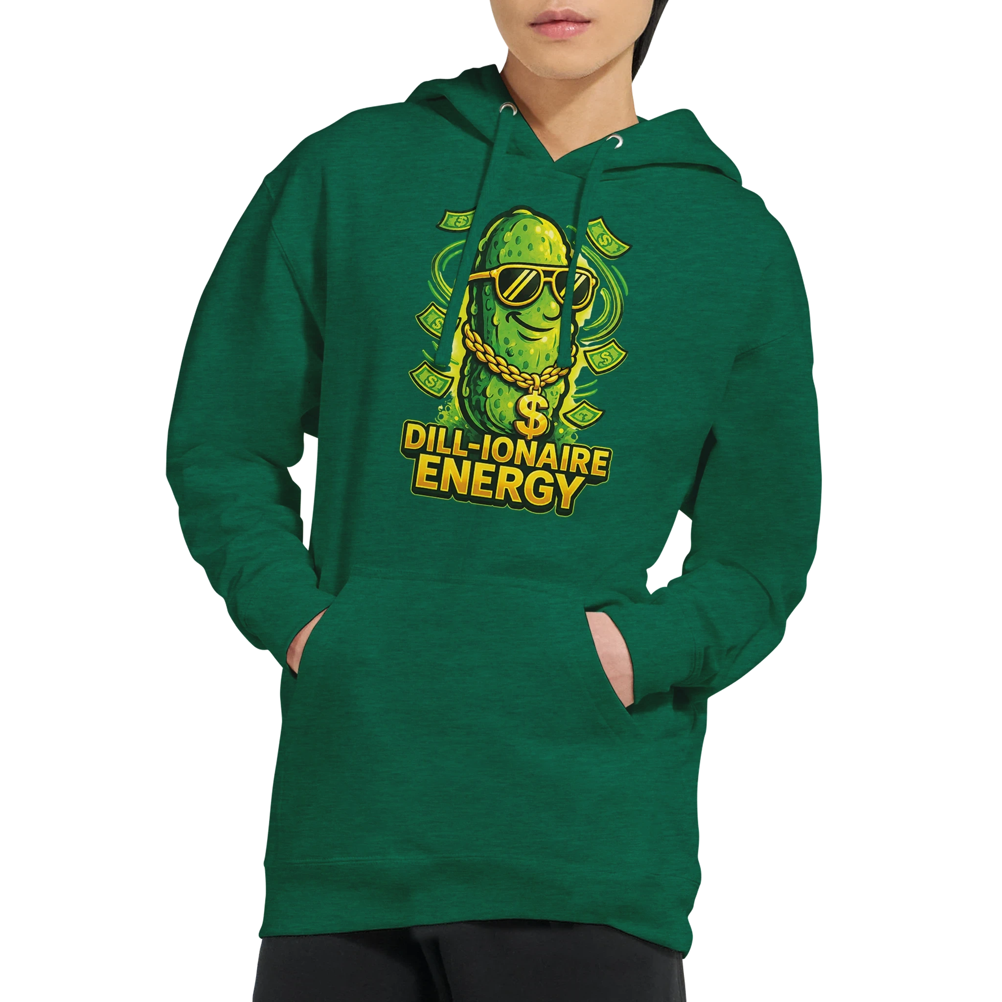 Dill-ionaire Energy Pickle Hoodie
