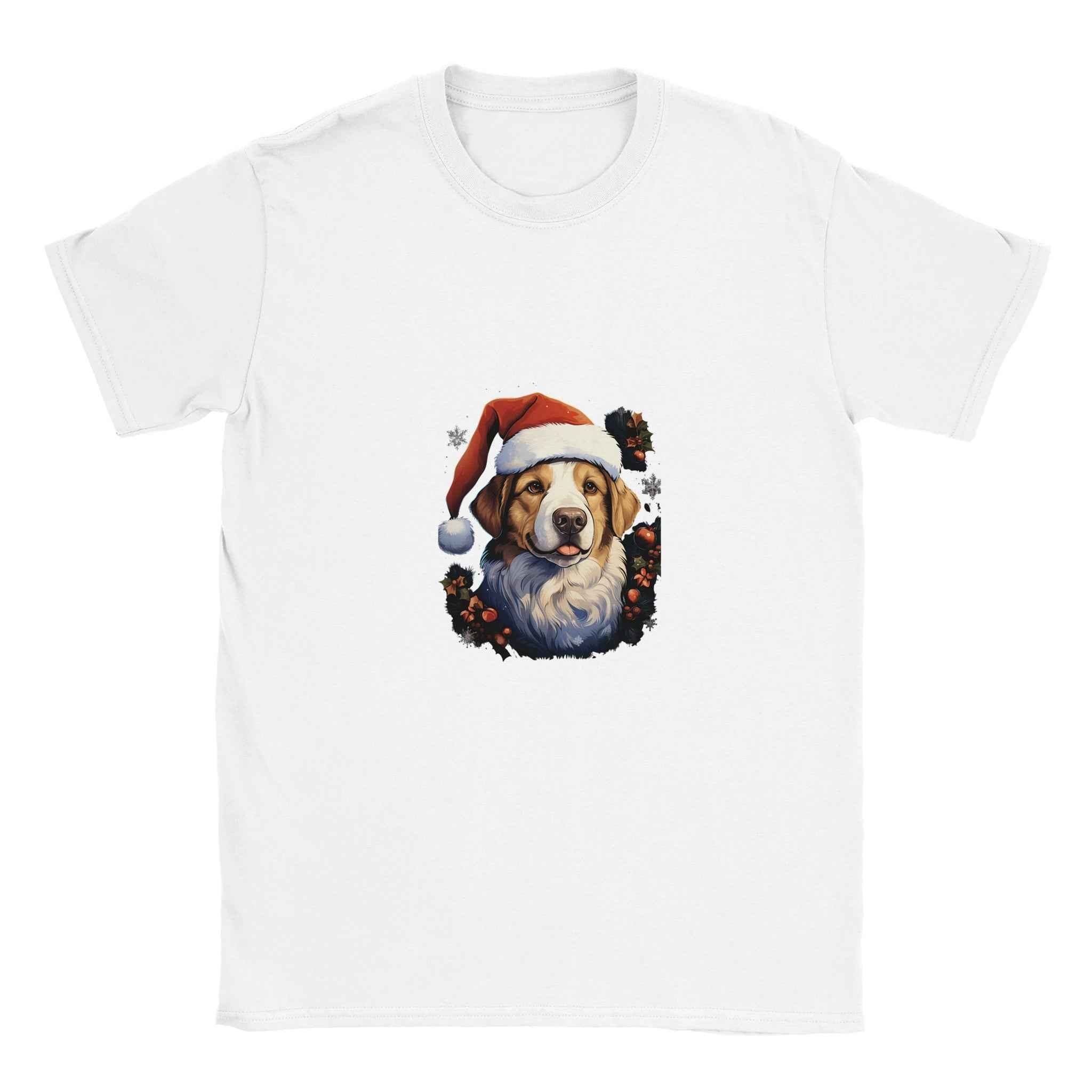 Jolly Santa Paws Dog Christmas Tee – Festive Holiday Graphic Tee for Pet Lovers