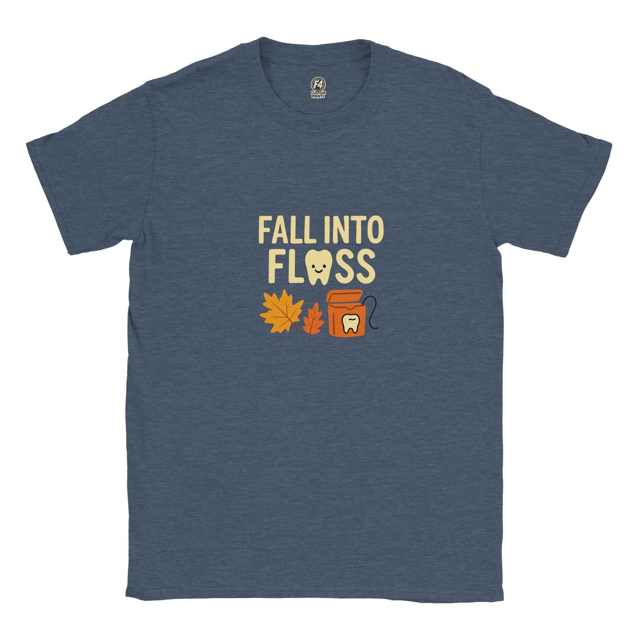 Fall Into Floss Dental Hygienist Shirt – Cute Autumn Tooth Humor Tee