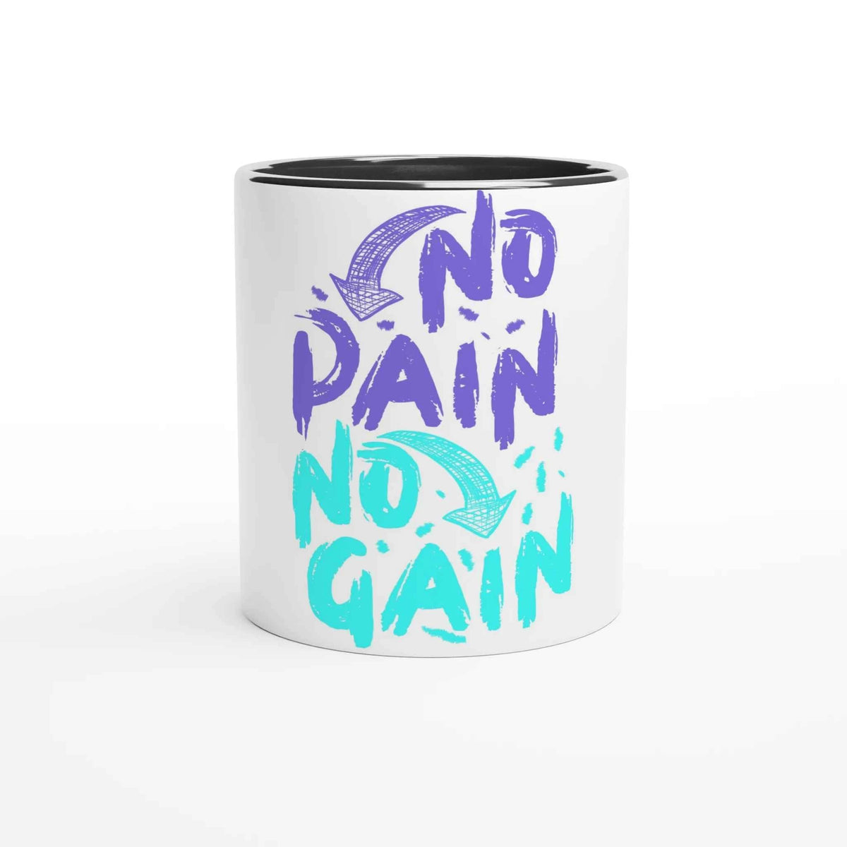 No Pain No Gain 11oz Coffee Mug with Color Inside