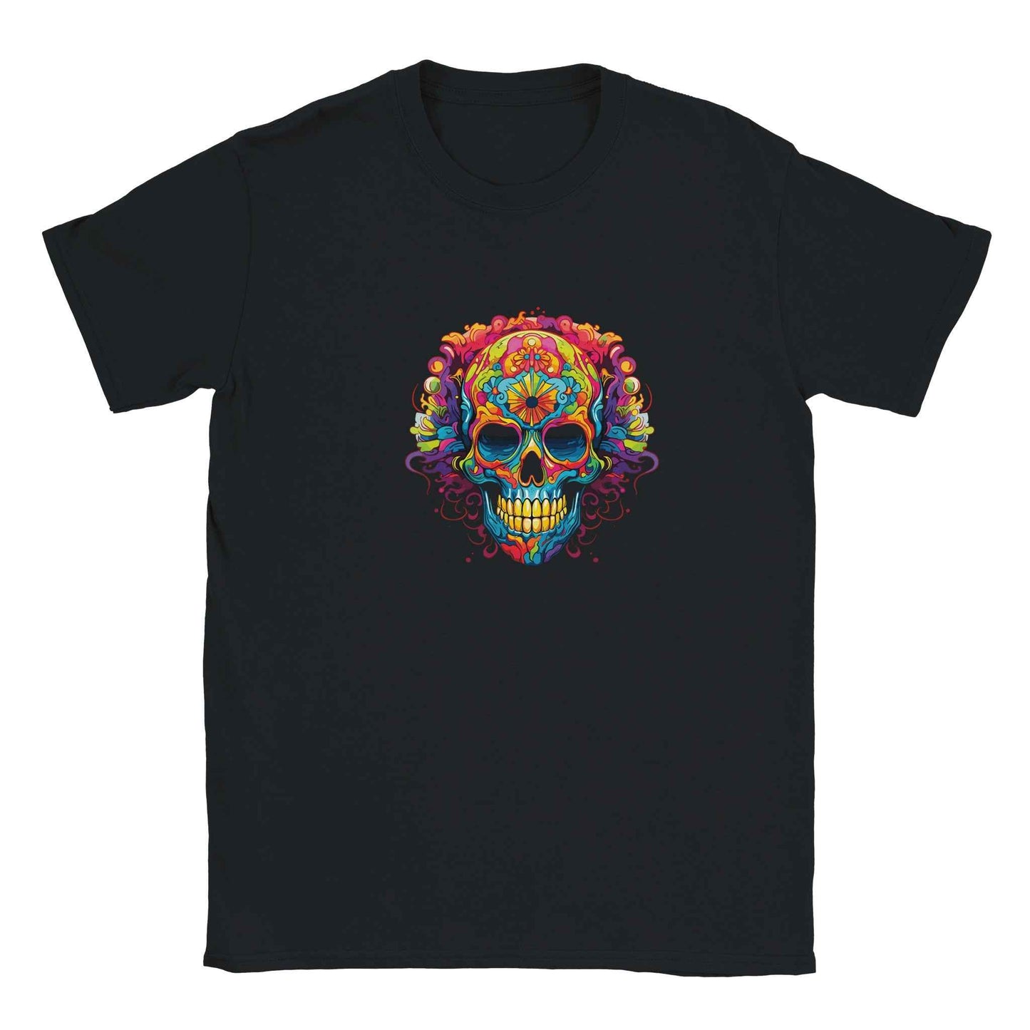 Vibrant Sugar Skull Graphic Tee – Premium Comfort & Bold Style for Everyday Wear