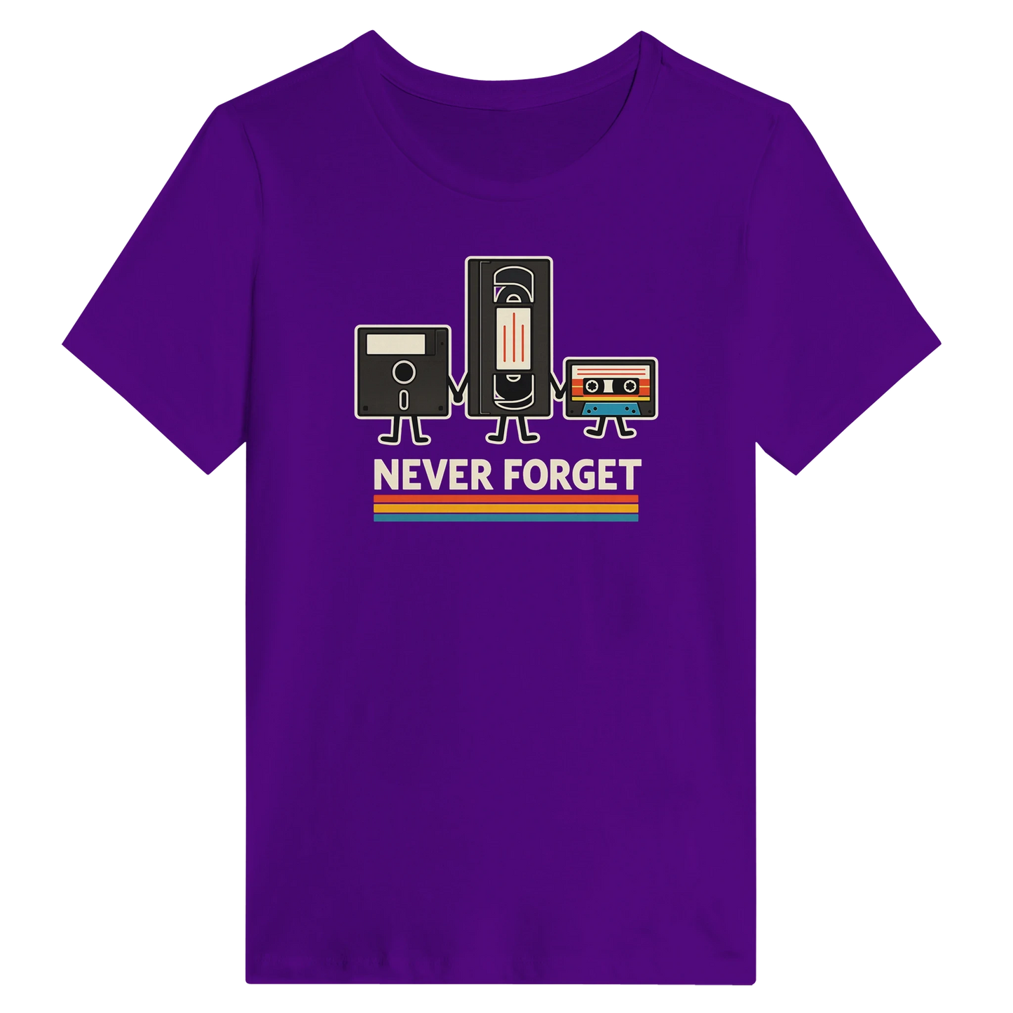 Women’s Retro Tech Squad Never Forget T-Shirt