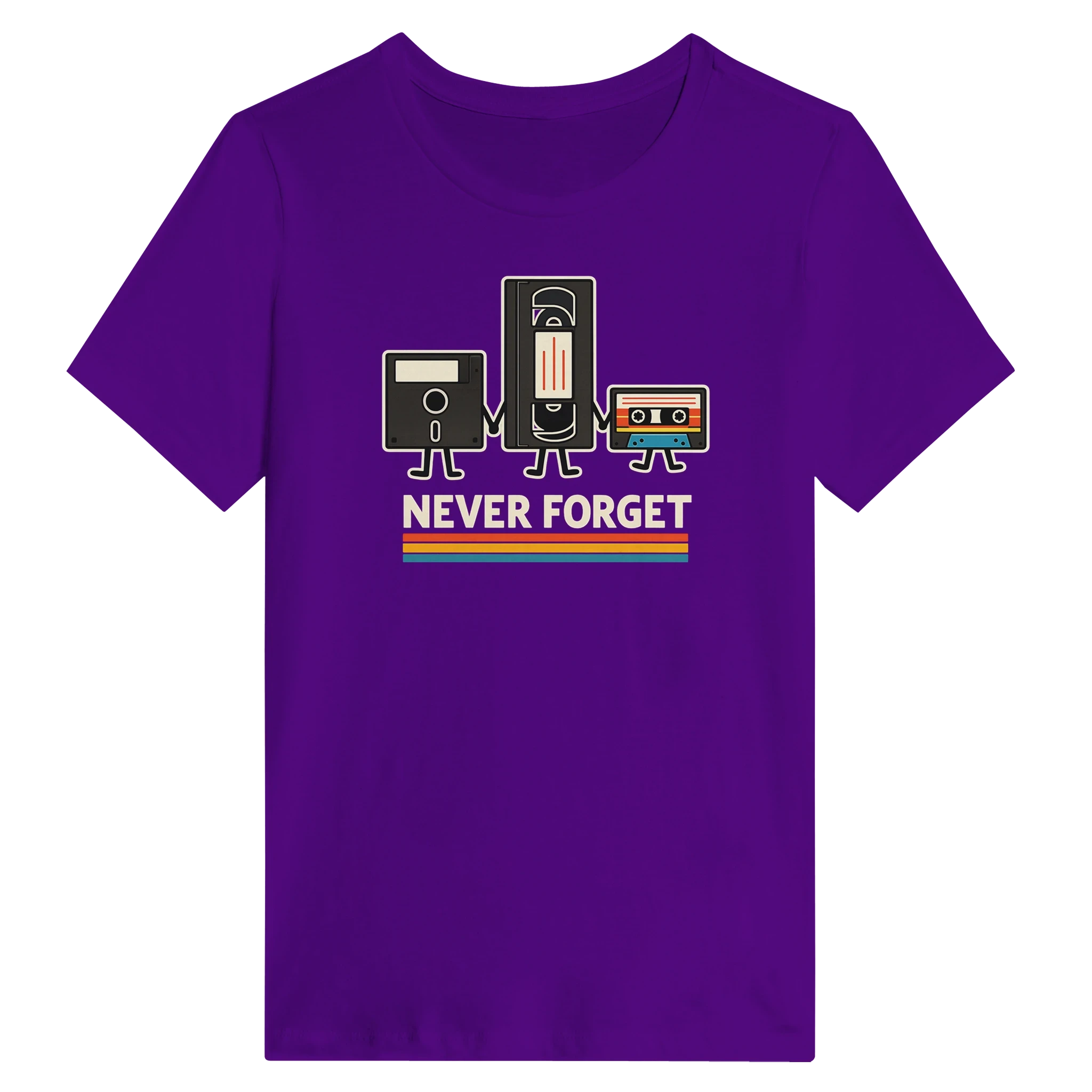 Women’s Retro Tech Squad Never Forget T-Shirt