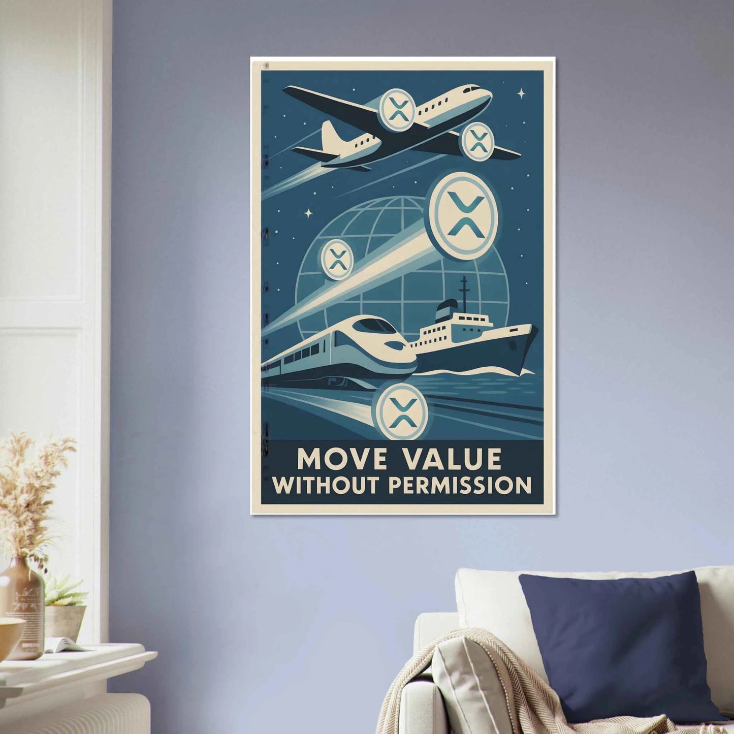Crypto Propaganda XRP Fine Art Poster
