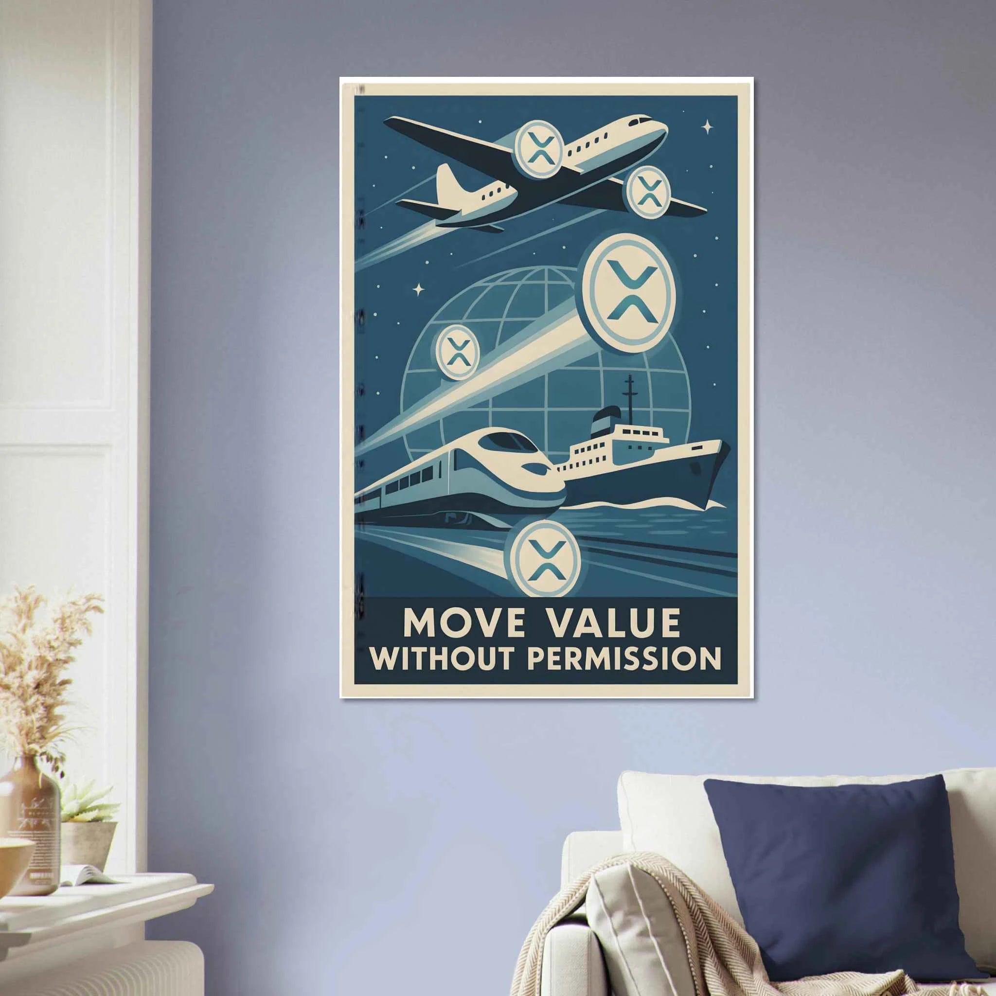Crypto Propaganda XRP Fine Art Poster